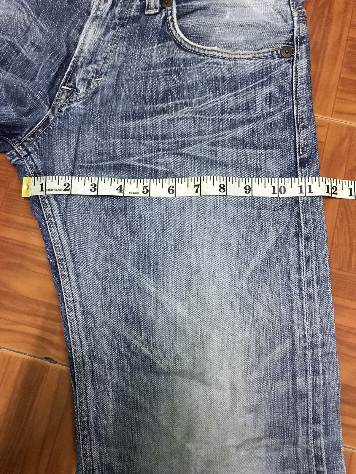 Edwin DISTRESSED ‼️‼️Blue Trip Edwin 503 Denim jeans 👖 Nice Design Size US 32 / EU 48 - 12 Thumbnail