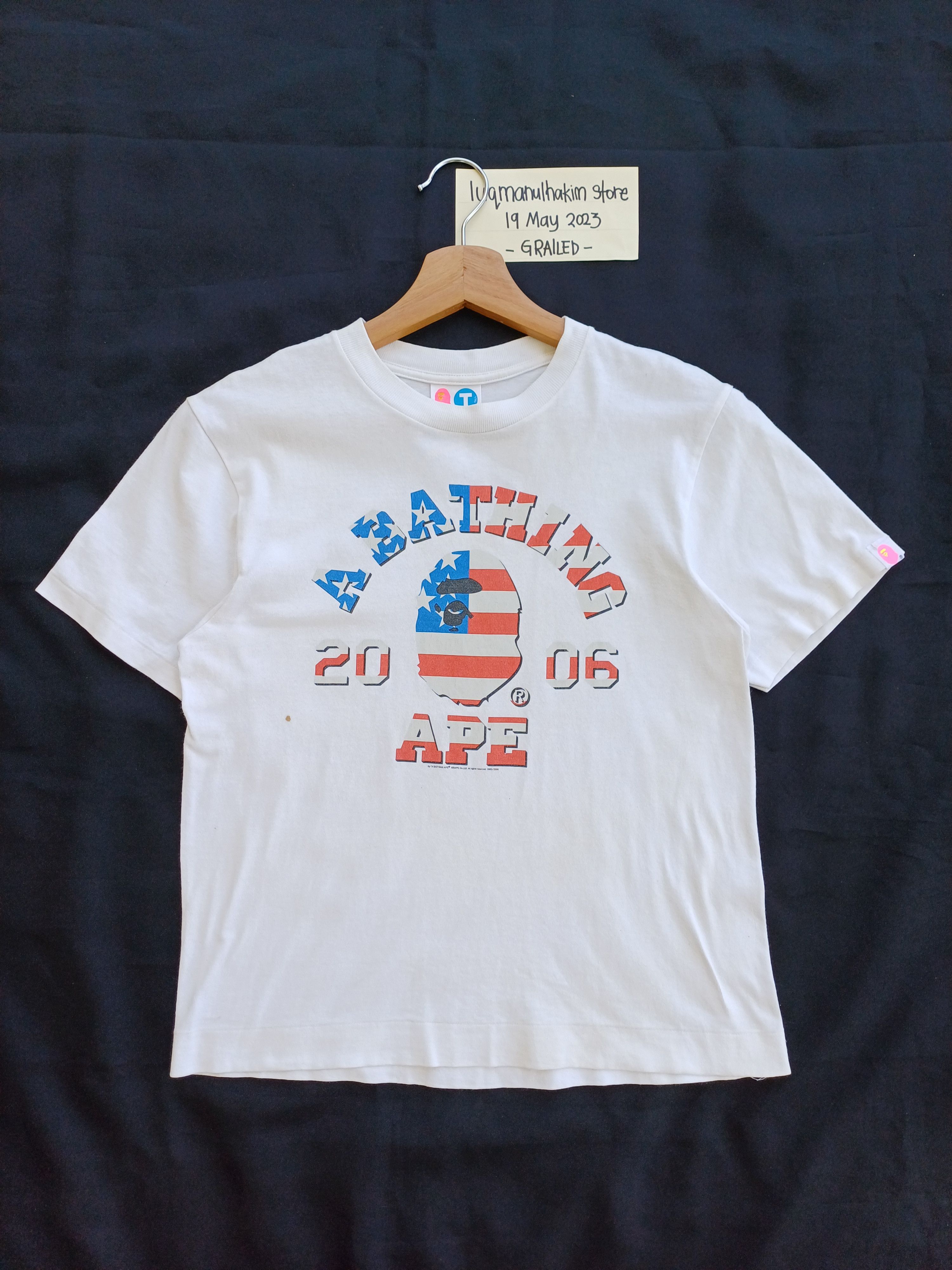 Bape 2006 Independence Day College Tee Size S / US 4 / IT 40 - 1 Thumbnail