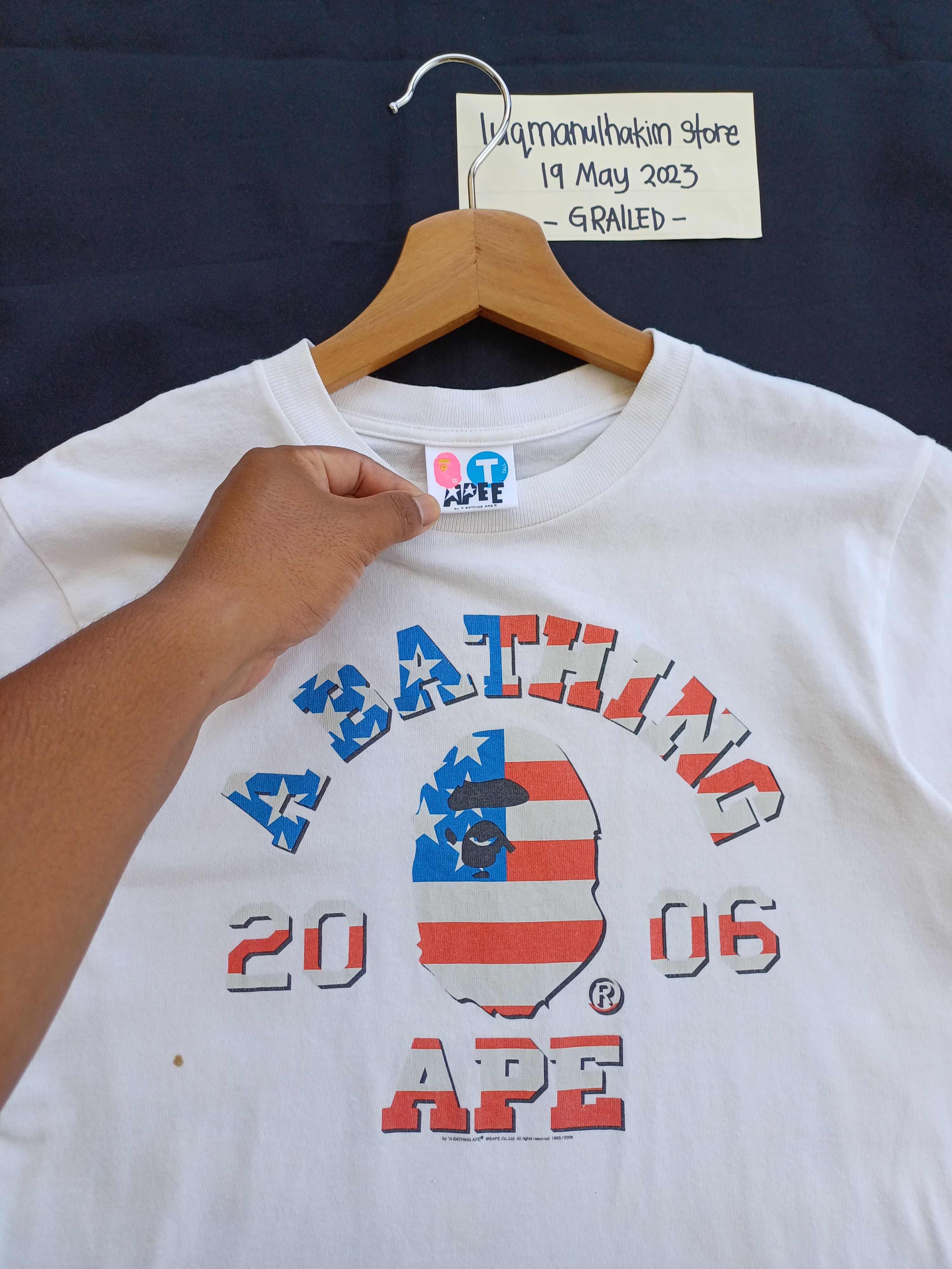 Bape 2006 Independence Day College Tee Size S / US 4 / IT 40 - 5 Thumbnail