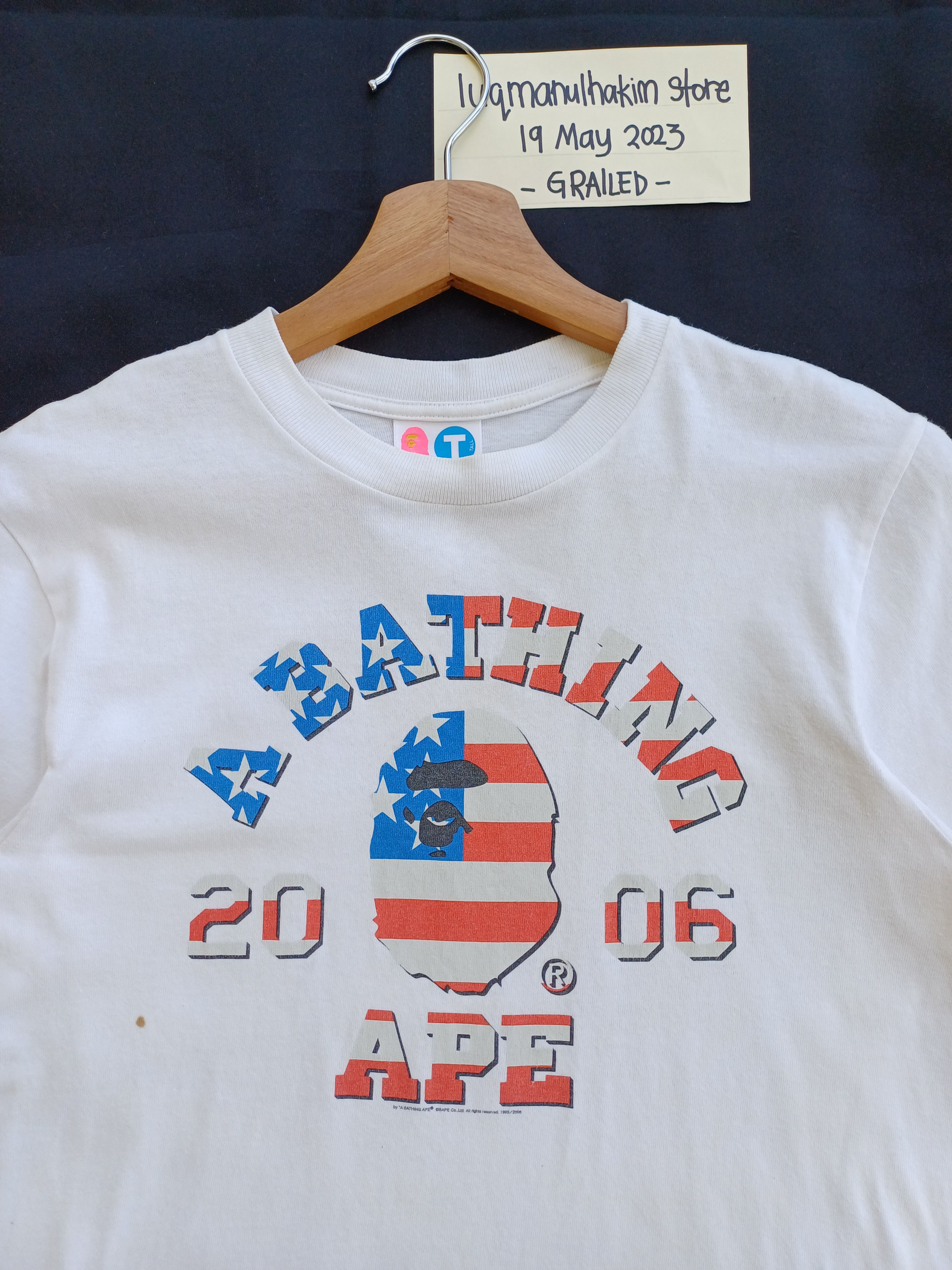 Bape 2006 Independence Day College Tee Size S / US 4 / IT 40 - 4 Thumbnail
