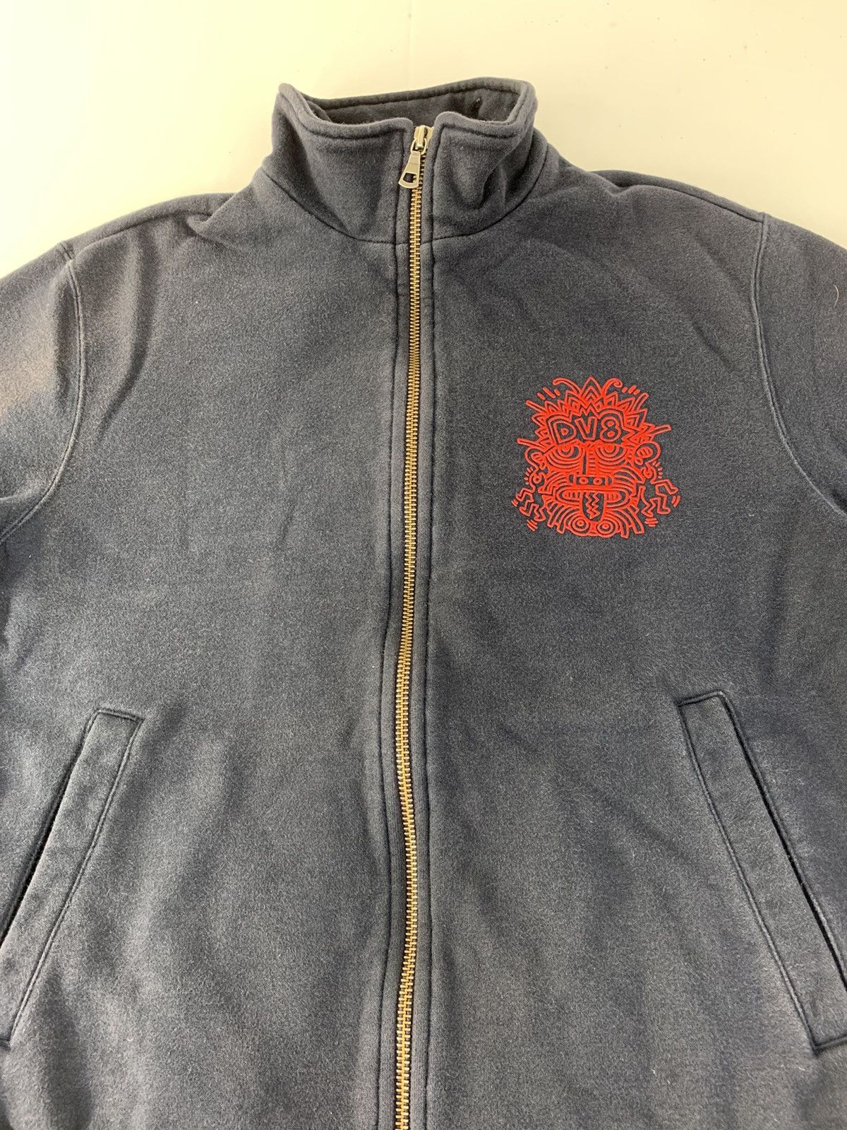 Keith Haring Hype Keith Haring DV8 Club Stamped Aztec Jacket Zip Up Size S / US 4 / IT 40 - 2 Thumbnail