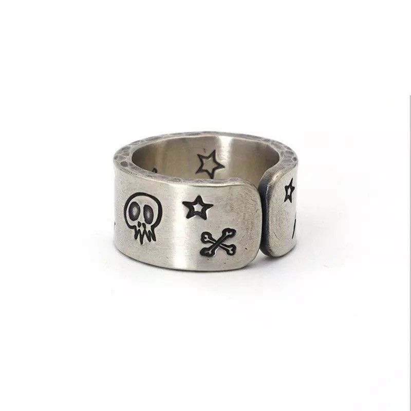 Jewelry Punk Satanic Devil Skull Ring Size ONE SIZE - 3 Thumbnail