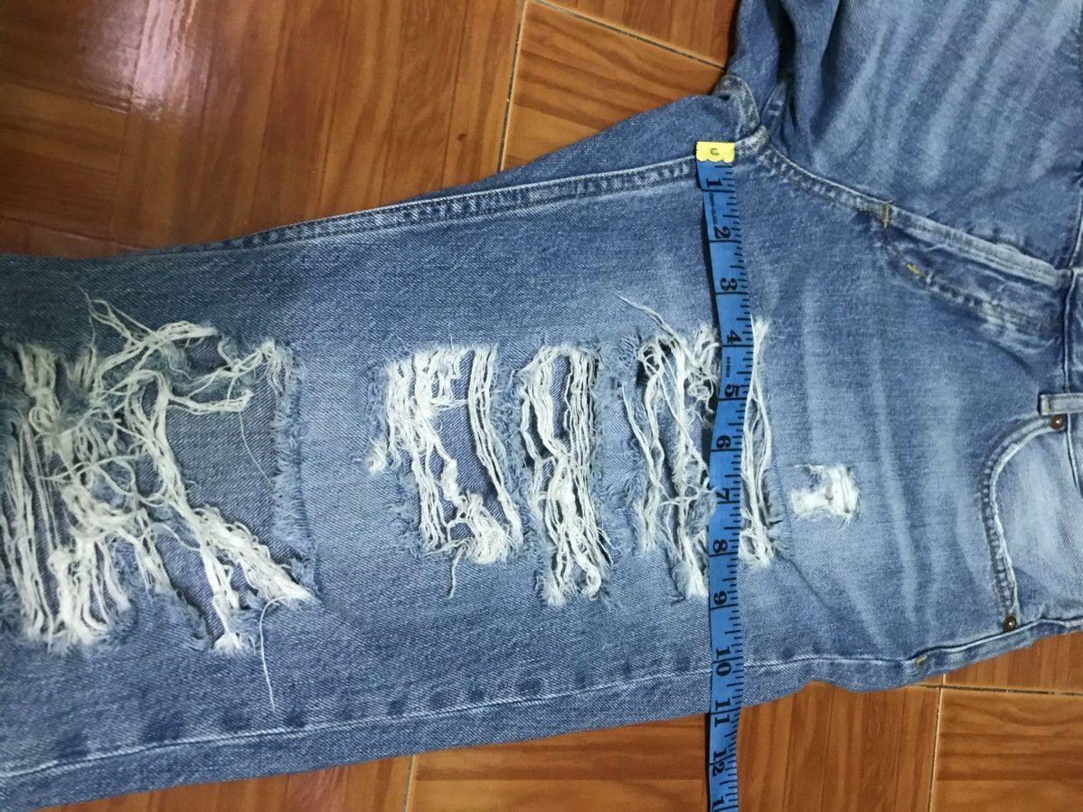 Japanese Brand “Light Blue Distressed Ripped Jeans – Casual Denim Pants” Size US 32 / EU 48 - 12 Thumbnail