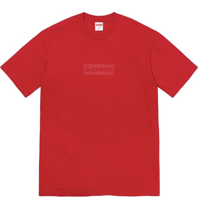 Supreme Brand New Supreme tonal Box logo t-shirt Red size Large