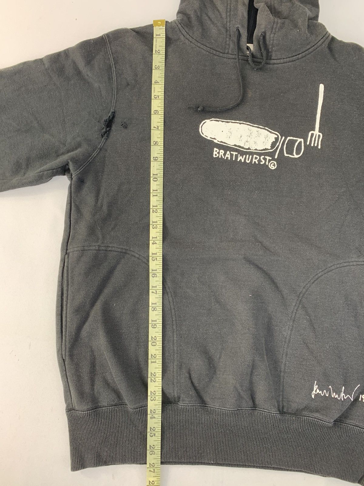 Jean-Michel Basquiat Vintage Jean Michel Basquiat Bratwurst Pull Over Hoodie Size US L / EU 52-54 / 3 - 10 Thumbnail