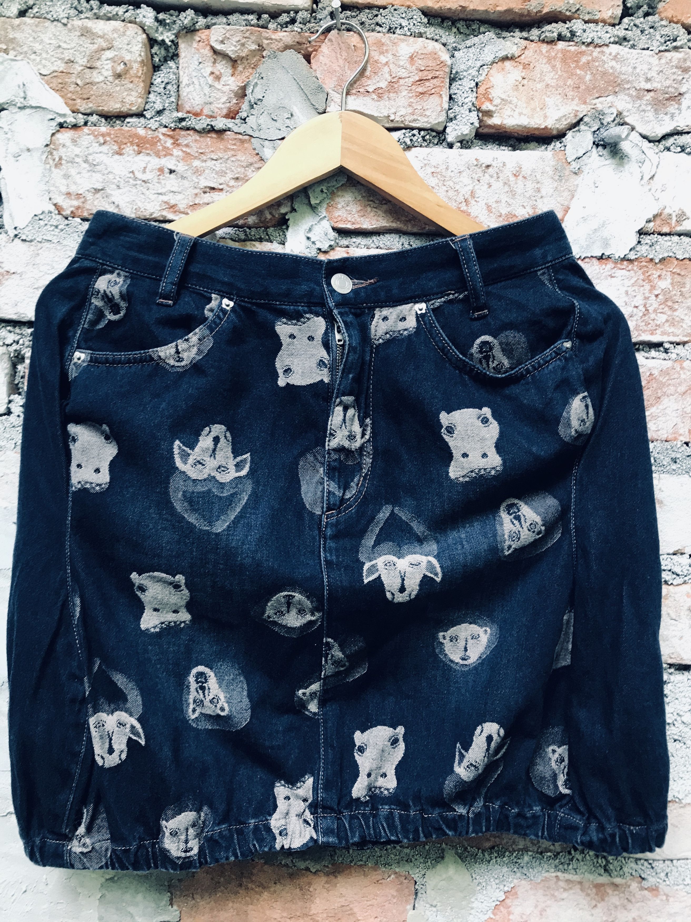 Frapbois × Issey Miyake Rare !! Frapbois Full Print Skirt Size 29" - 1 Thumbnail