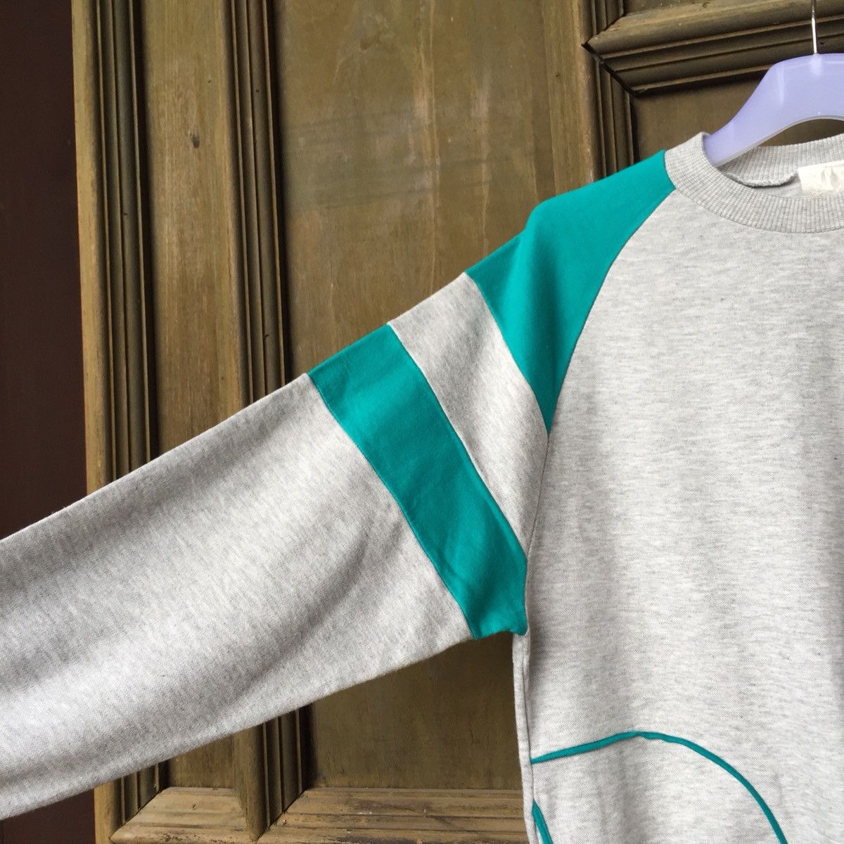 Vintage vintage 90s Colour Block sweatshirt.. plain colour Size US M / EU 48-50 / 2 - 6 Thumbnail