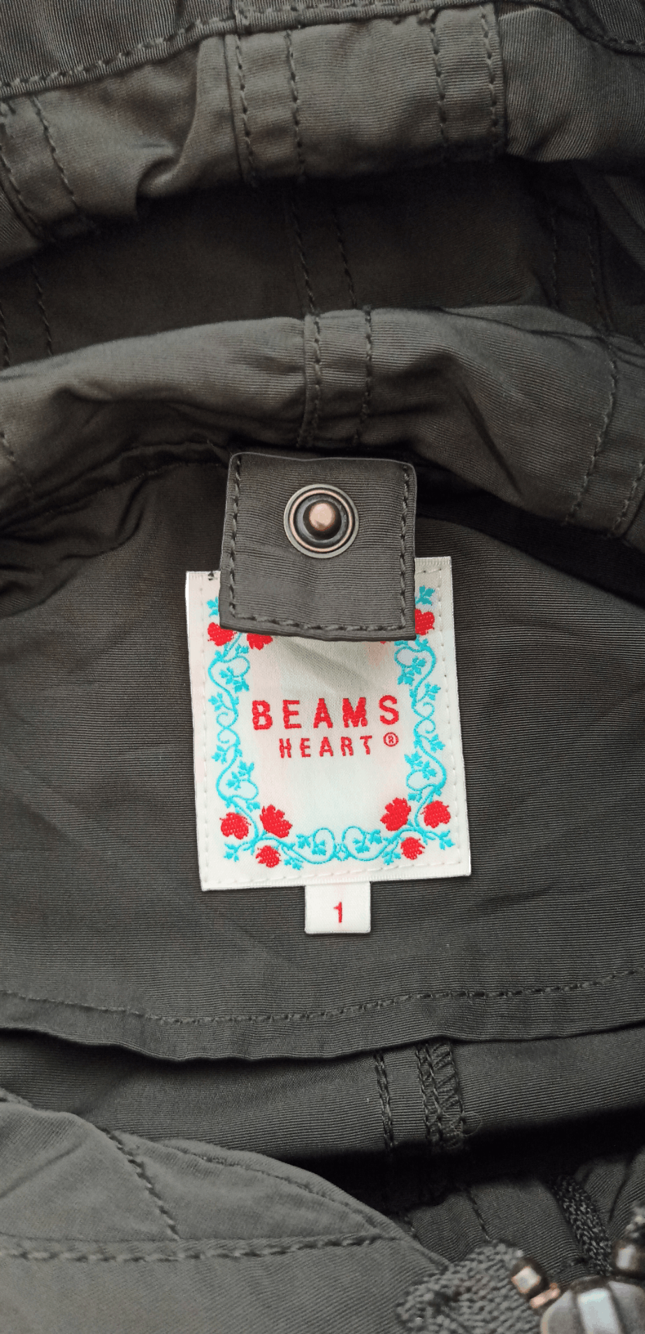 Beams Plus × Japanese Brand Rare Beams Heart Two Layer Zipper Army Green Parka Size US M / EU 48-50 / 2 - 15 Thumbnail