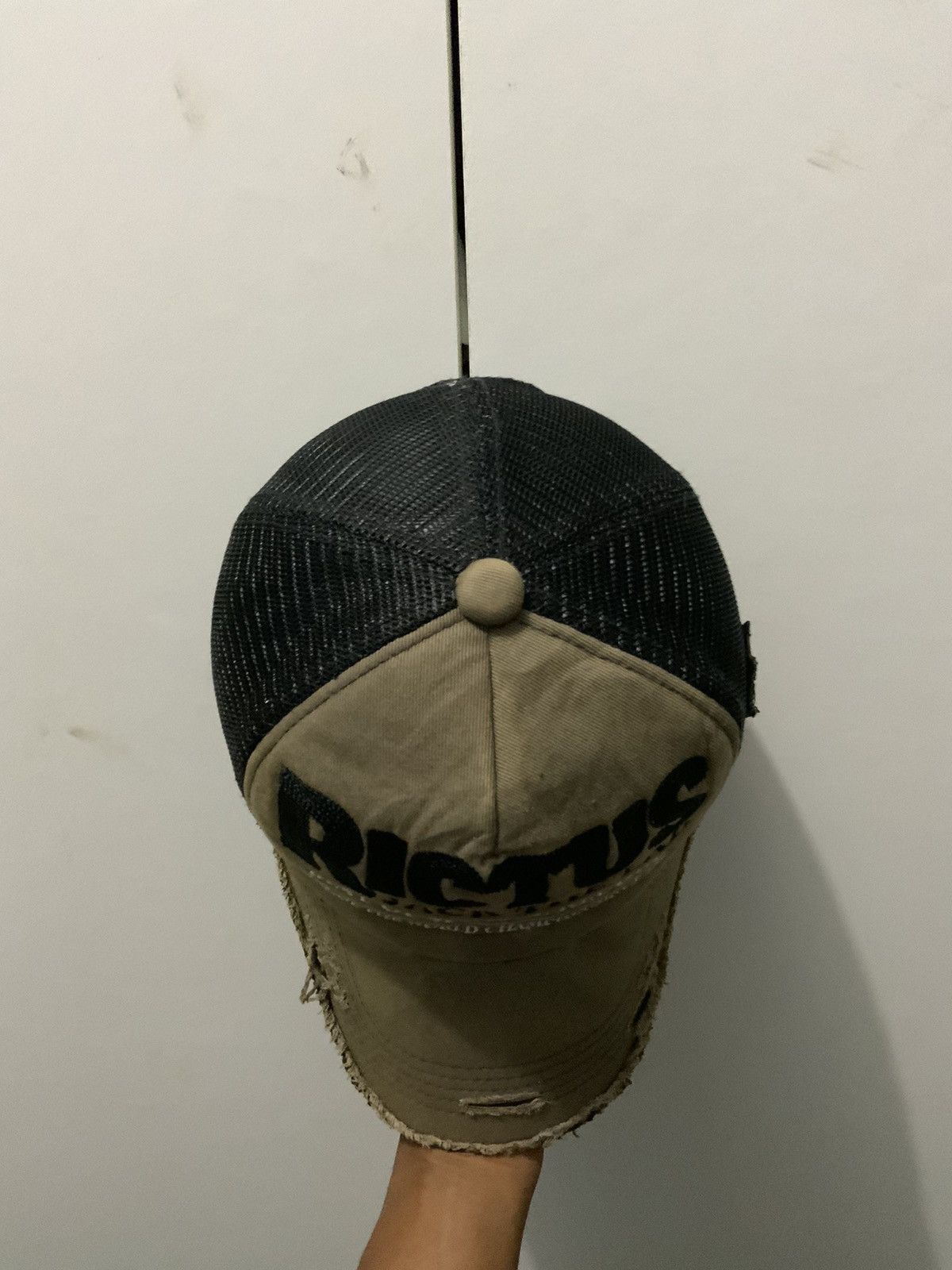 If Six Was Nine Rictus Jack the Lad Distressed Frayed Trucker hat Size ONE SIZE - 7 Thumbnail