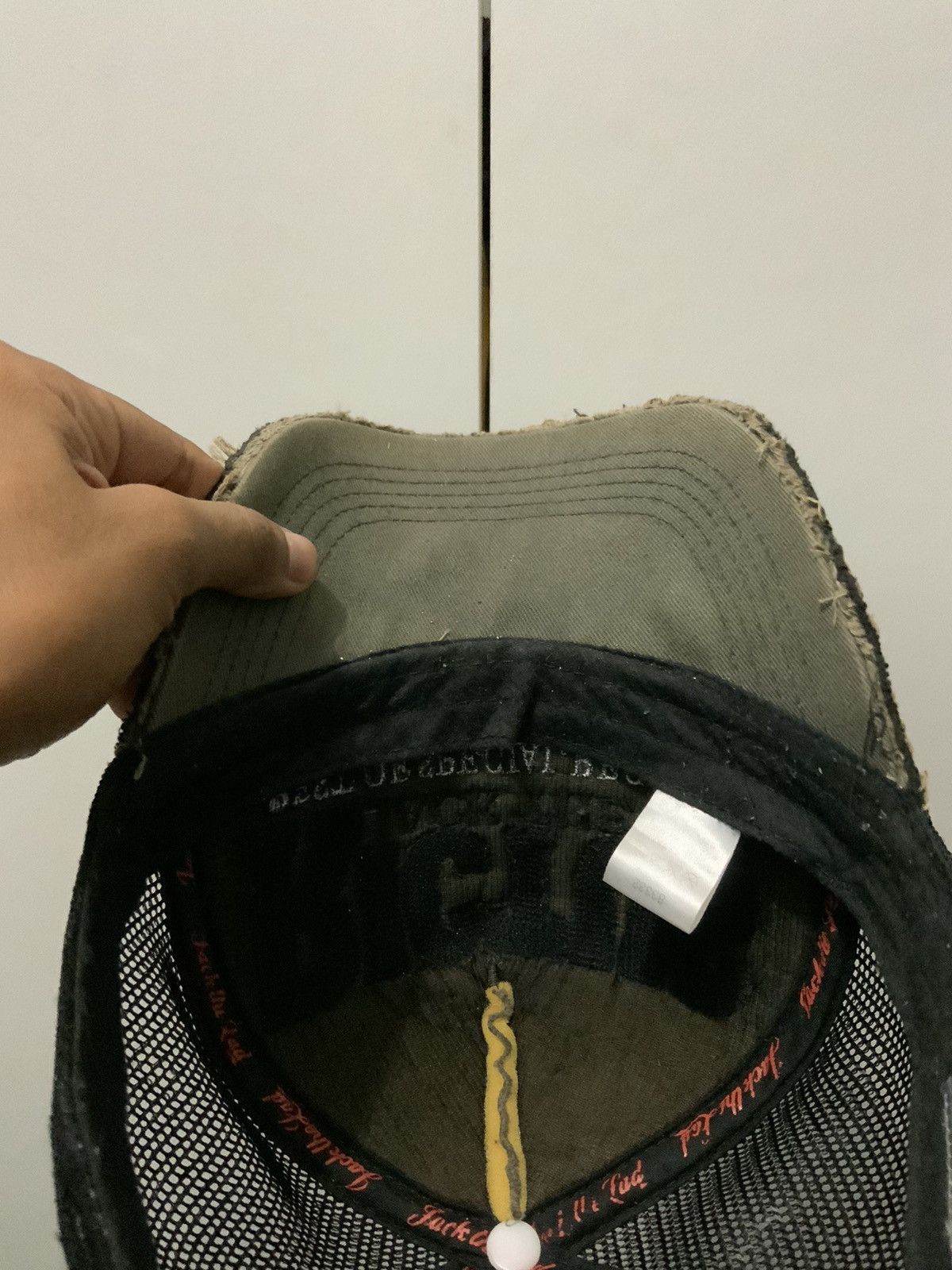 If Six Was Nine Rictus Jack the Lad Distressed Frayed Trucker hat Size ONE SIZE - 9 Thumbnail
