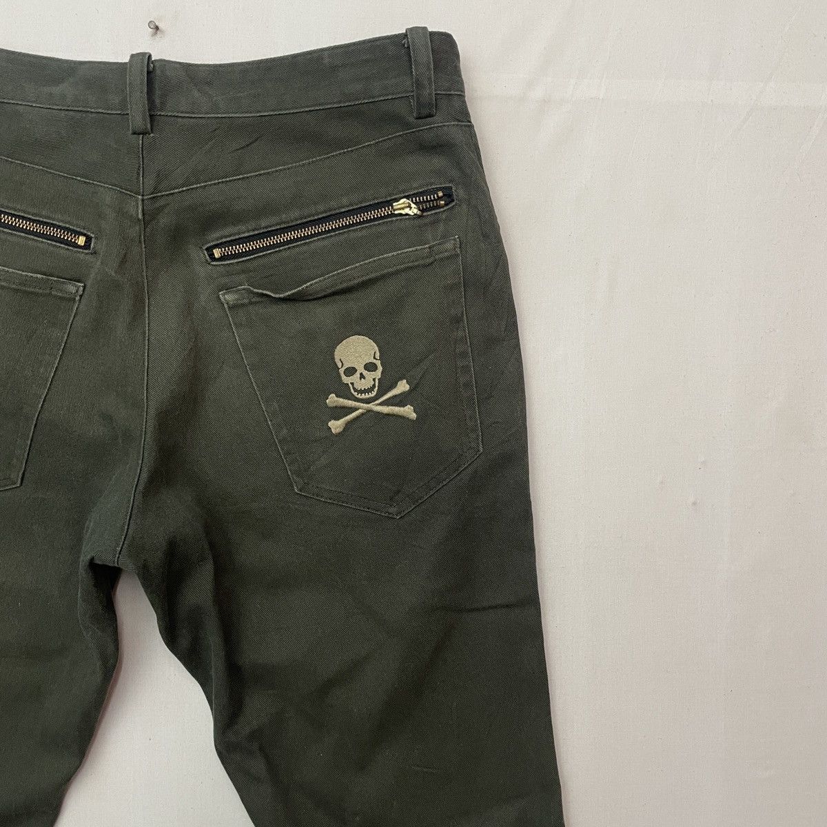 Japanese Brand Vintage LOVELESS Skull Faded Trousers Casual Pants! Size US 32 / EU 48 - 8 Thumbnail