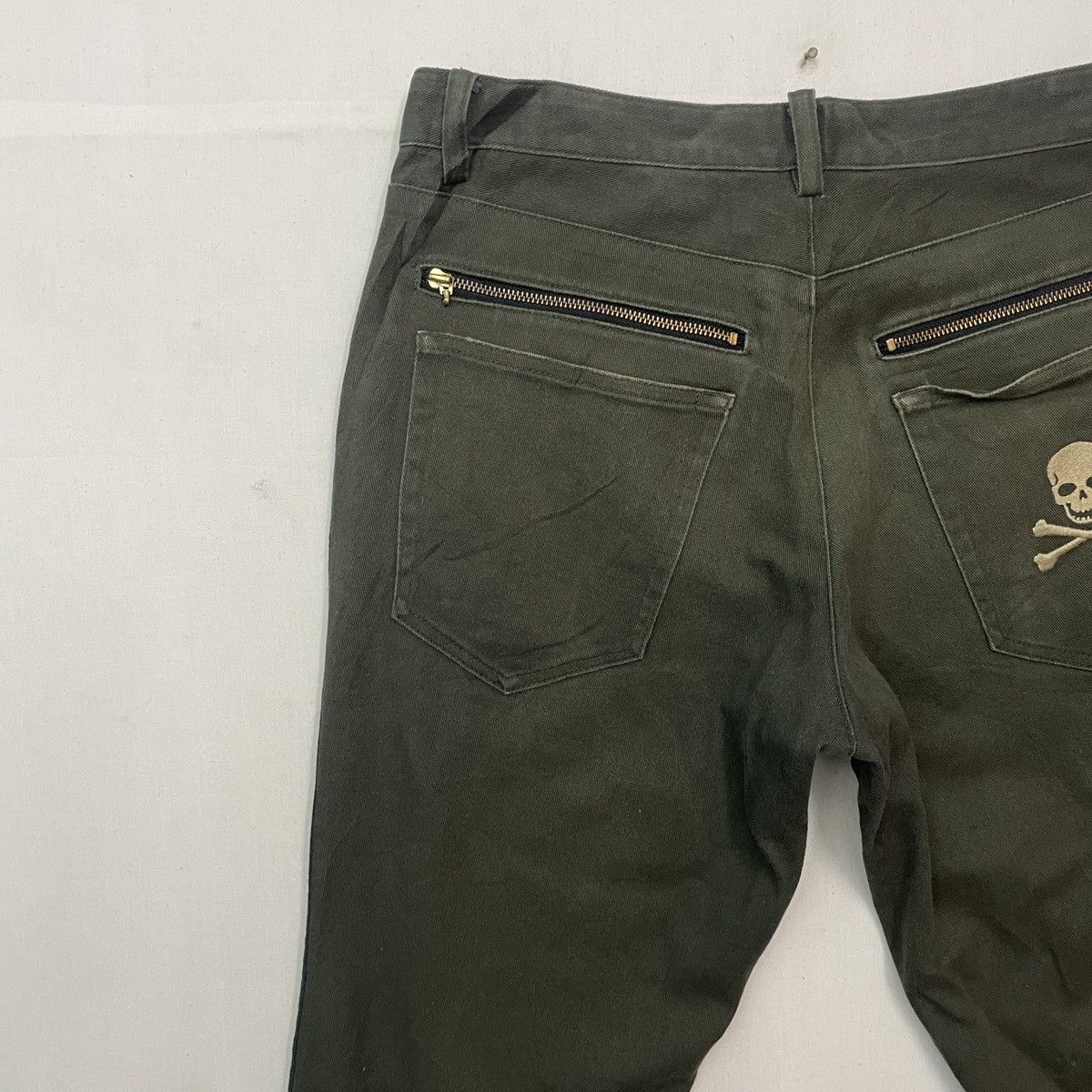 Japanese Brand Vintage LOVELESS Skull Faded Trousers Casual Pants! Size US 32 / EU 48 - 9 Thumbnail