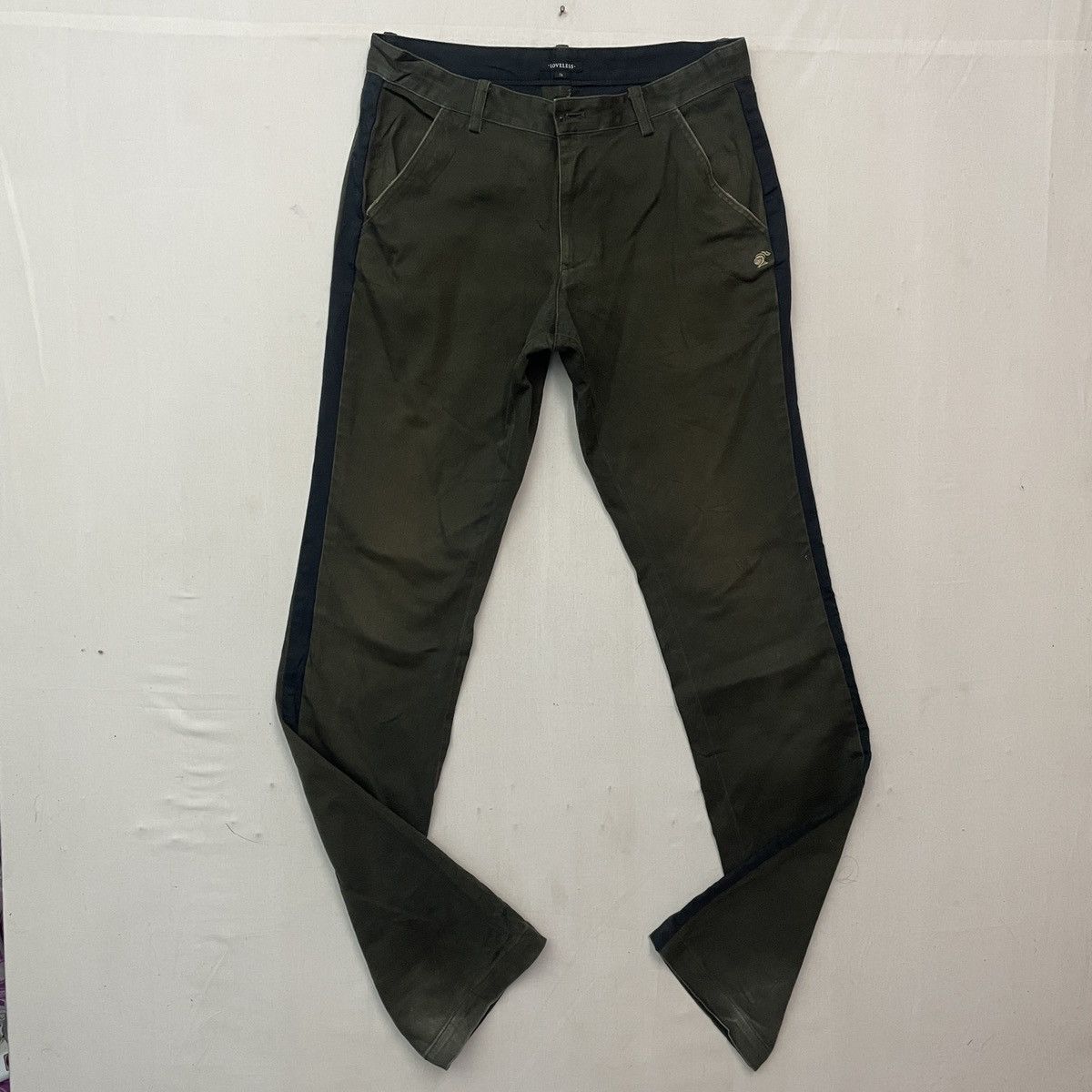 Japanese Brand Vintage LOVELESS Skull Faded Trousers Casual Pants! Size US 32 / EU 48 - 2 Thumbnail
