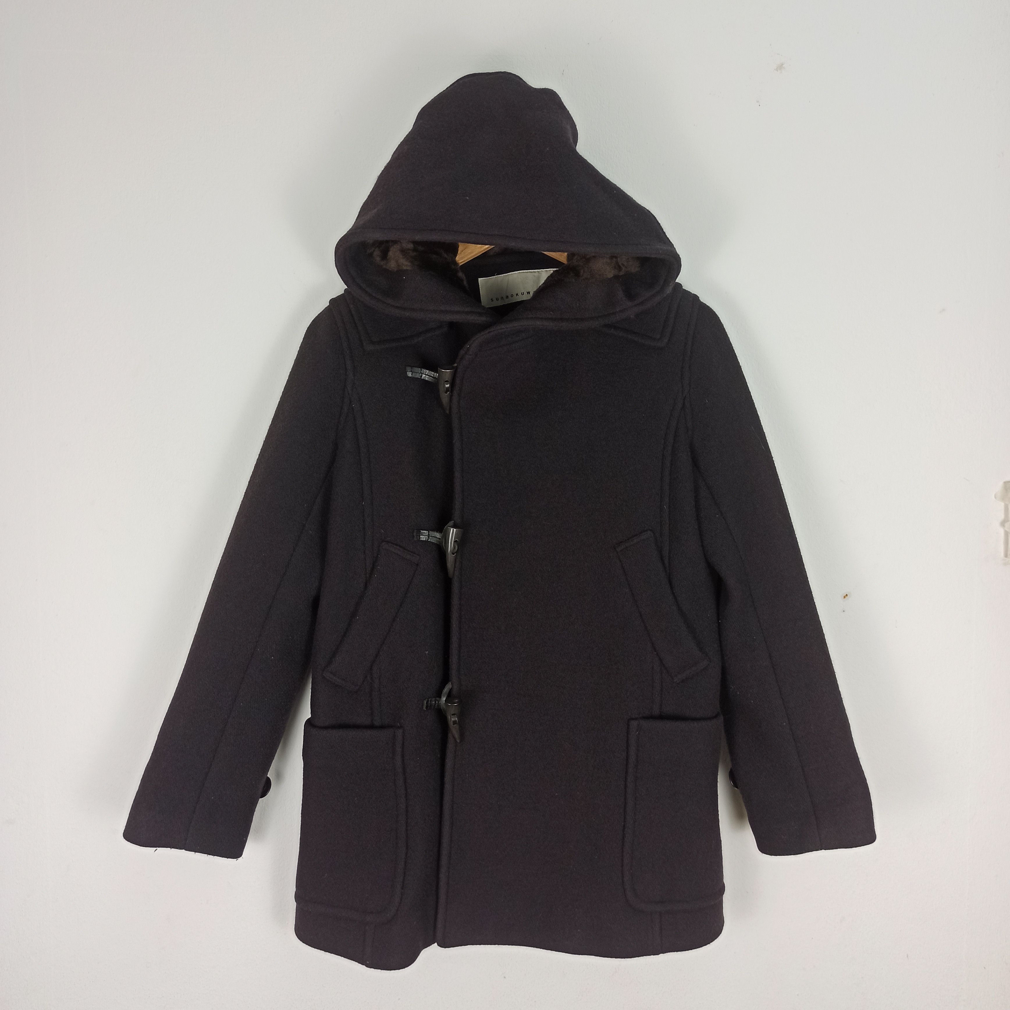 ジャケット・アウター 00s japanese label duffel coat hoodie Duffle Coat Japanese Brand | Grailed