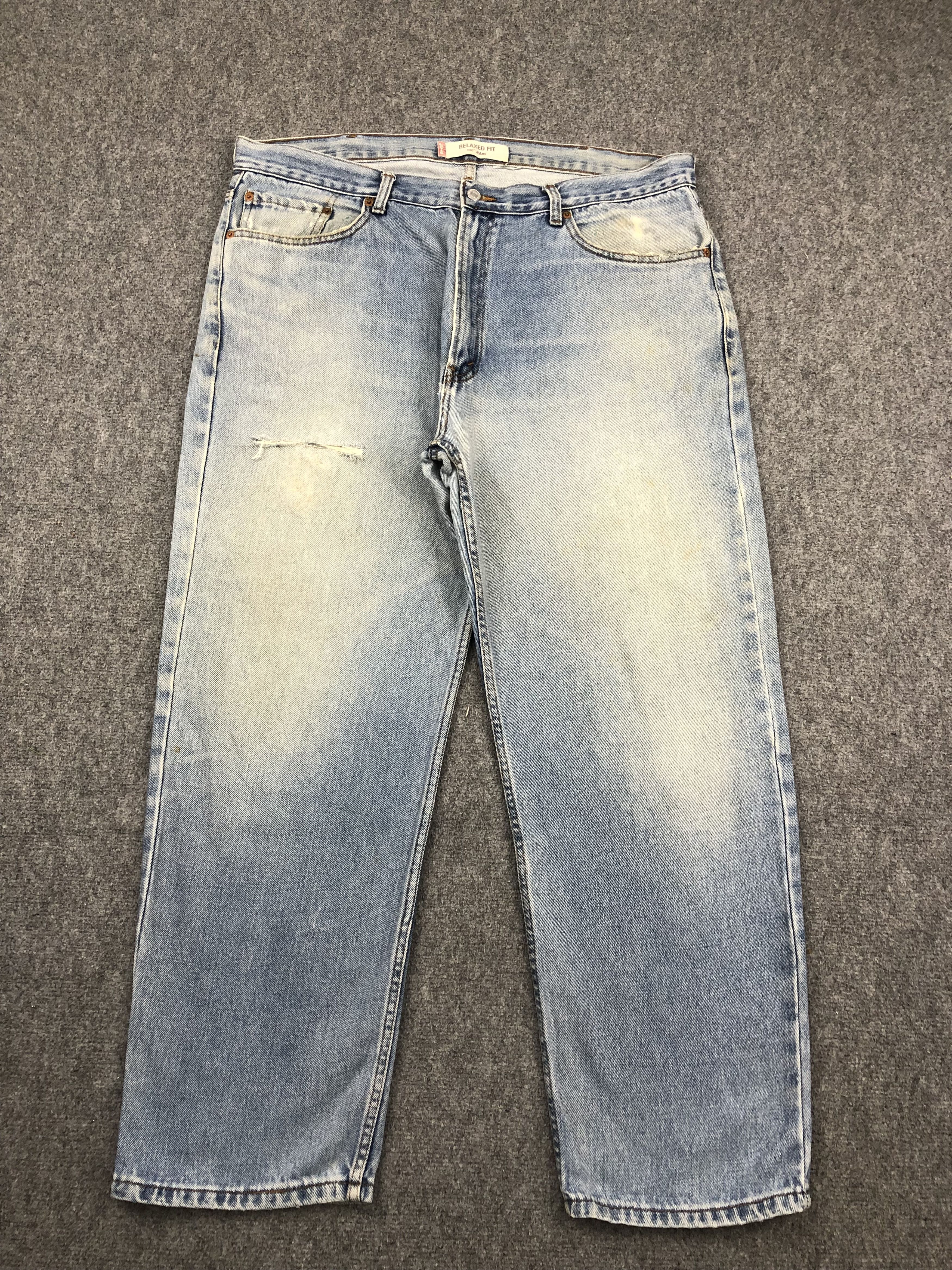 image of Levis 550 Faded Blue Jeans in Blue Denim, Men's (Size 41)