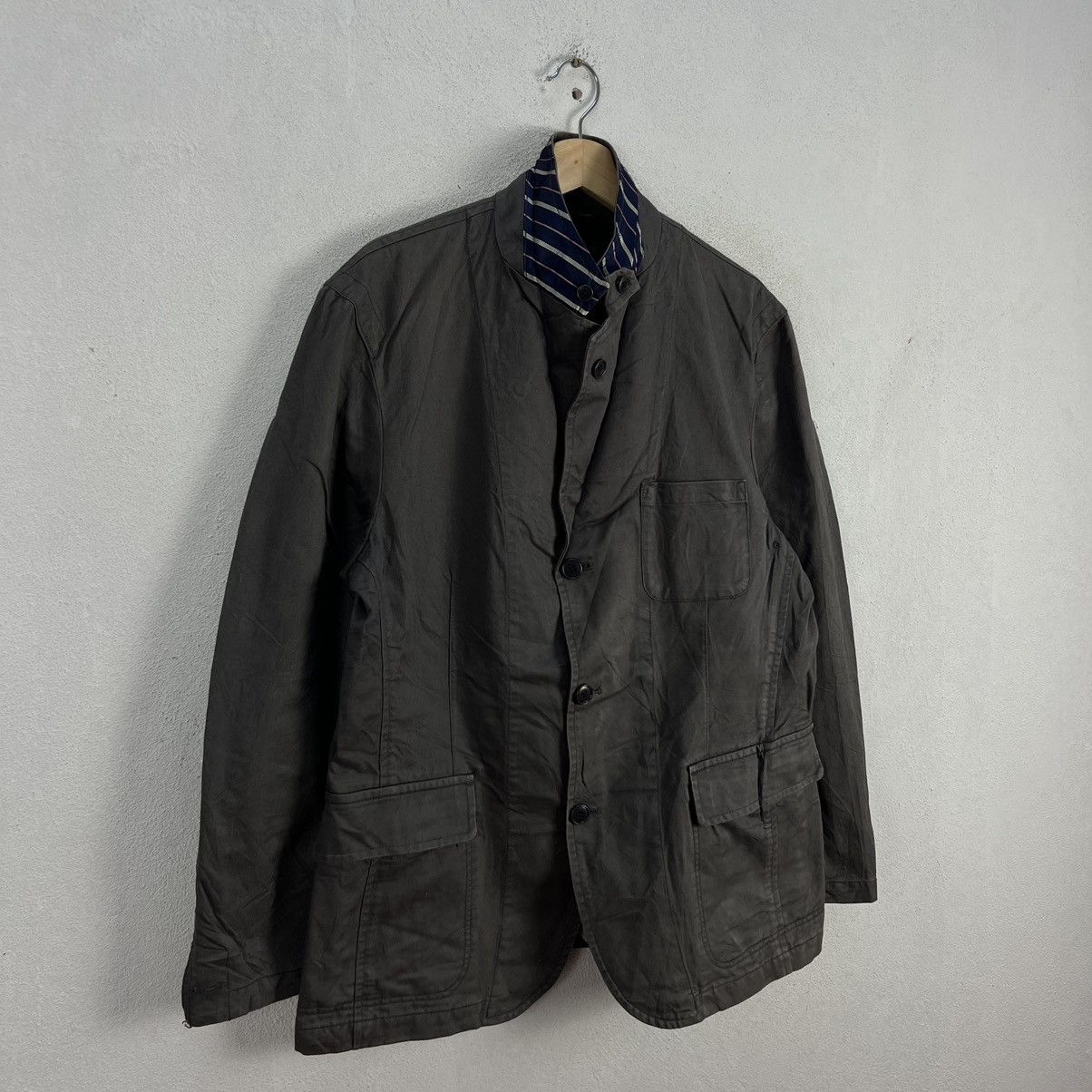 Japanese Brand VINTAGE HIKORY CHORE JACKET UNIQLO JAPAN Size US XL / EU 56 / 4 - 2 Thumbnail