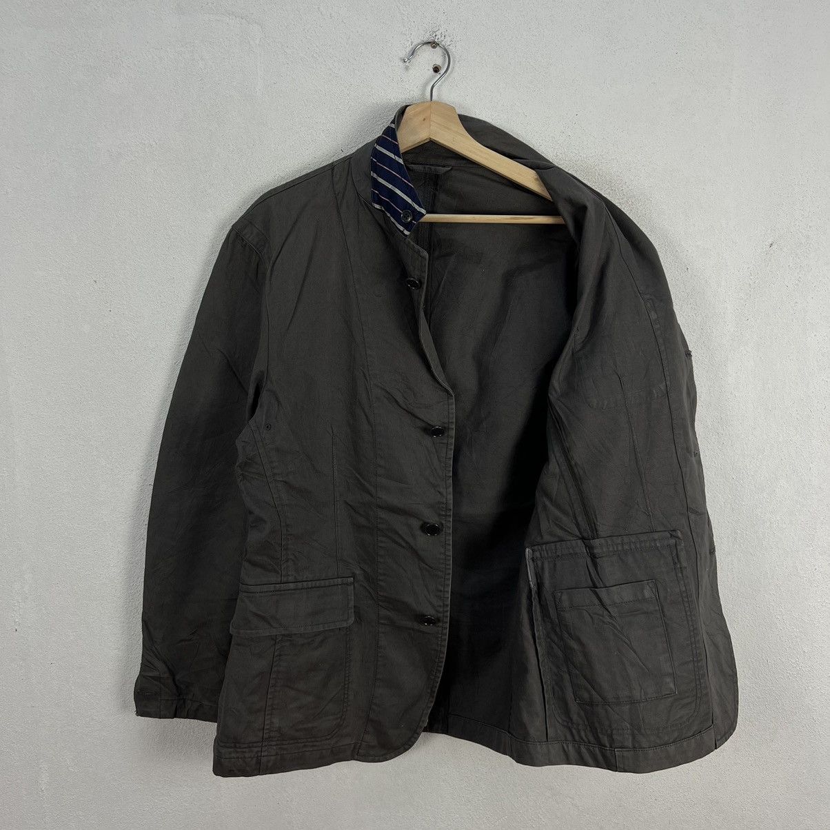Japanese Brand VINTAGE HIKORY CHORE JACKET UNIQLO JAPAN Size US XL / EU 56 / 4 - 9 Thumbnail