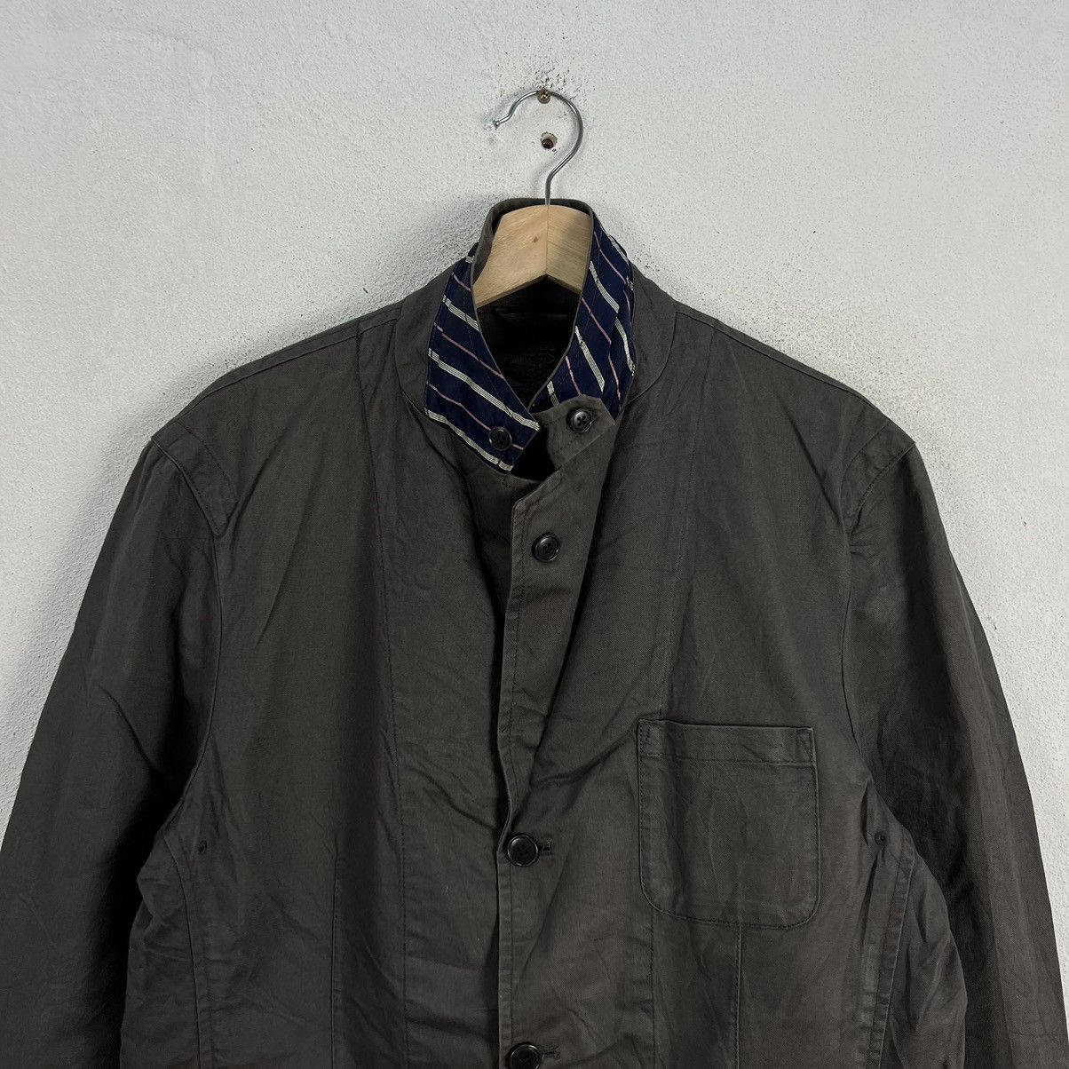 Japanese Brand VINTAGE HIKORY CHORE JACKET UNIQLO JAPAN Size US XL / EU 56 / 4 - 4 Thumbnail
