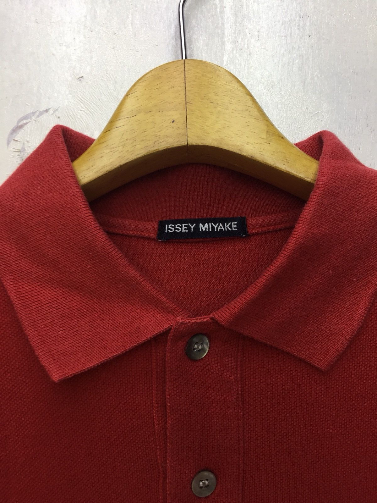 Issey Miyake Vintage 90s Issey Miyake Polo Shirt Size US M / EU 48-50 / 2 - 2 Thumbnail