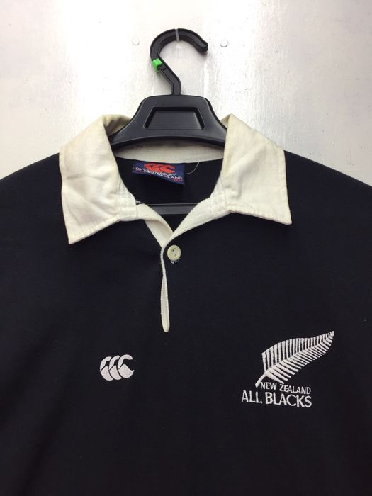 Chemise Vintage Canterbury All Blacks Années 90 Taille L - Occasion Très Bon état