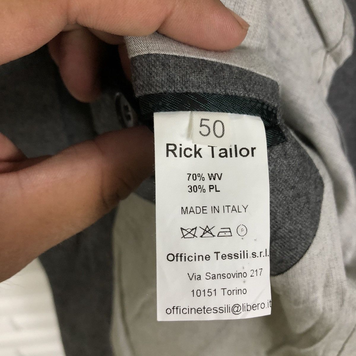 Vintage MR RICK TAILOR HANDMADE JACKET MADE IN ITALY Size US M / EU 48-50 / 2 - 12 Thumbnail