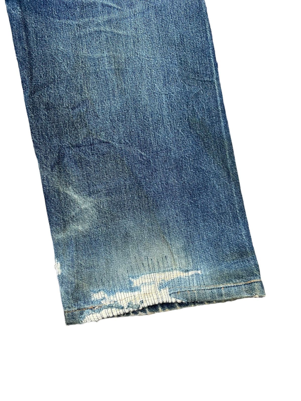 Vintage 2001 Levis Lot 501 XX E Selvedge Distresed Denim