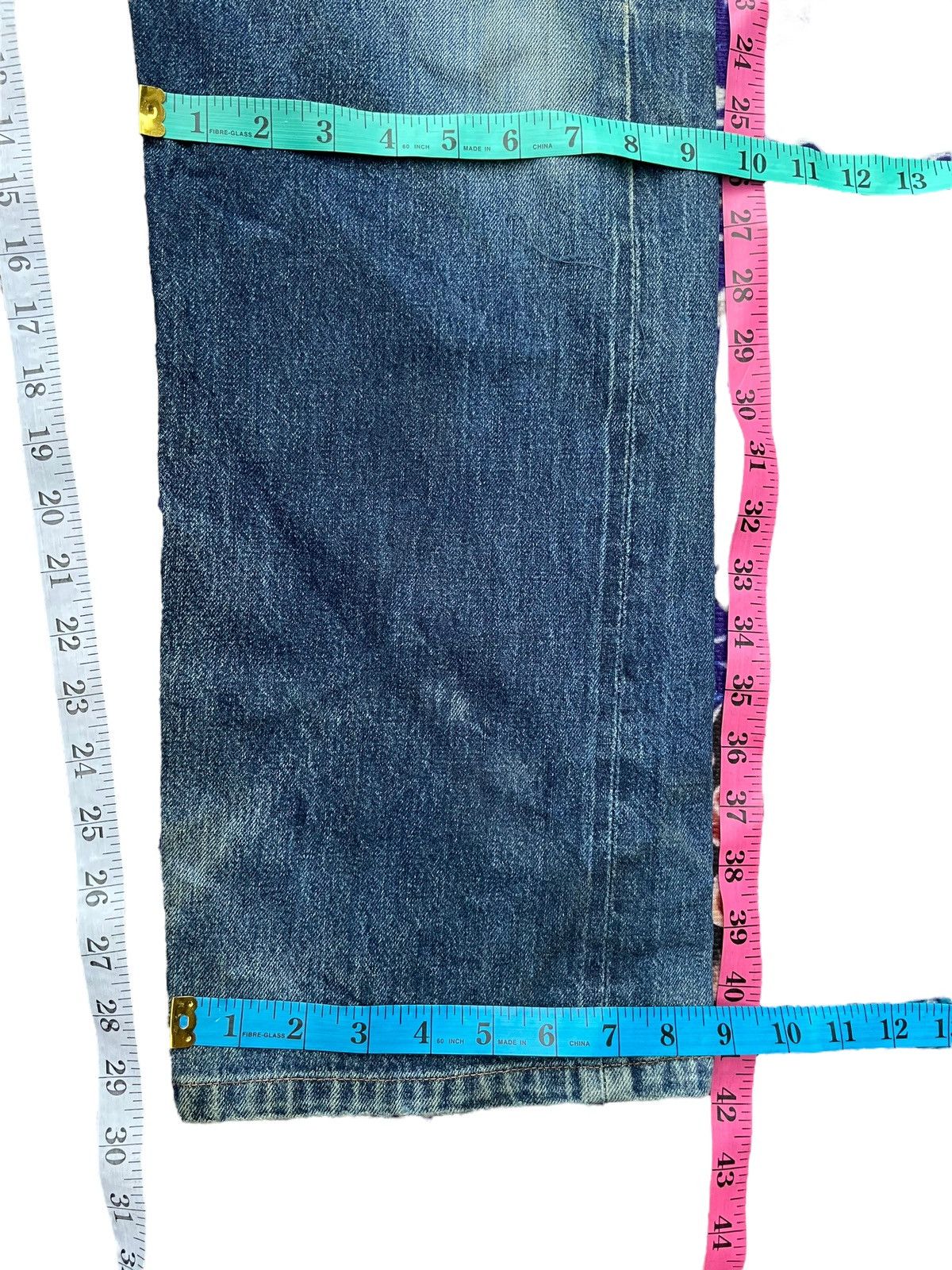 Vintage 2001 Levis Lot 501 XX E Selvedge Distresed Denim