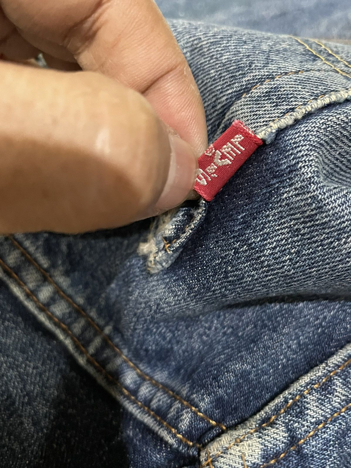 Vintage 2001 Levis Lot 501 XX E Selvedge Distresed Denim