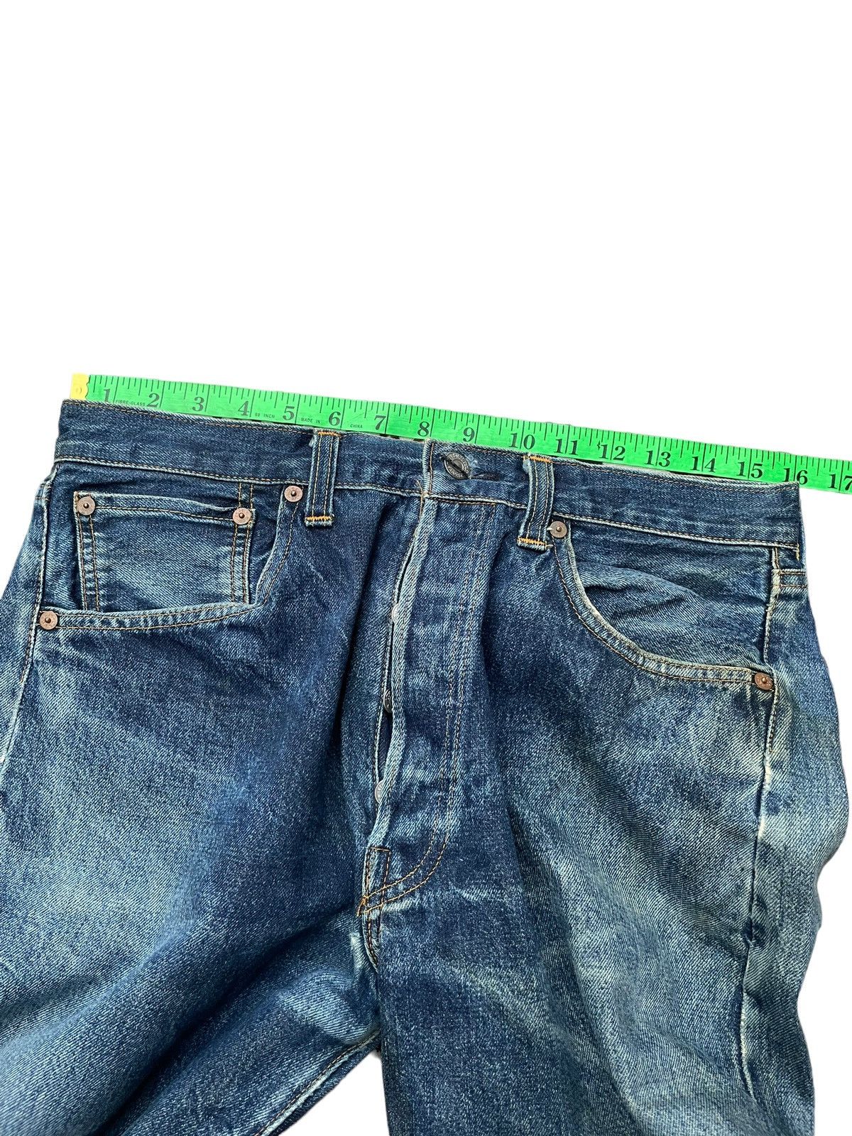 Vintage 2001 Levis Lot 501 XX E Selvedge Distresed Denim