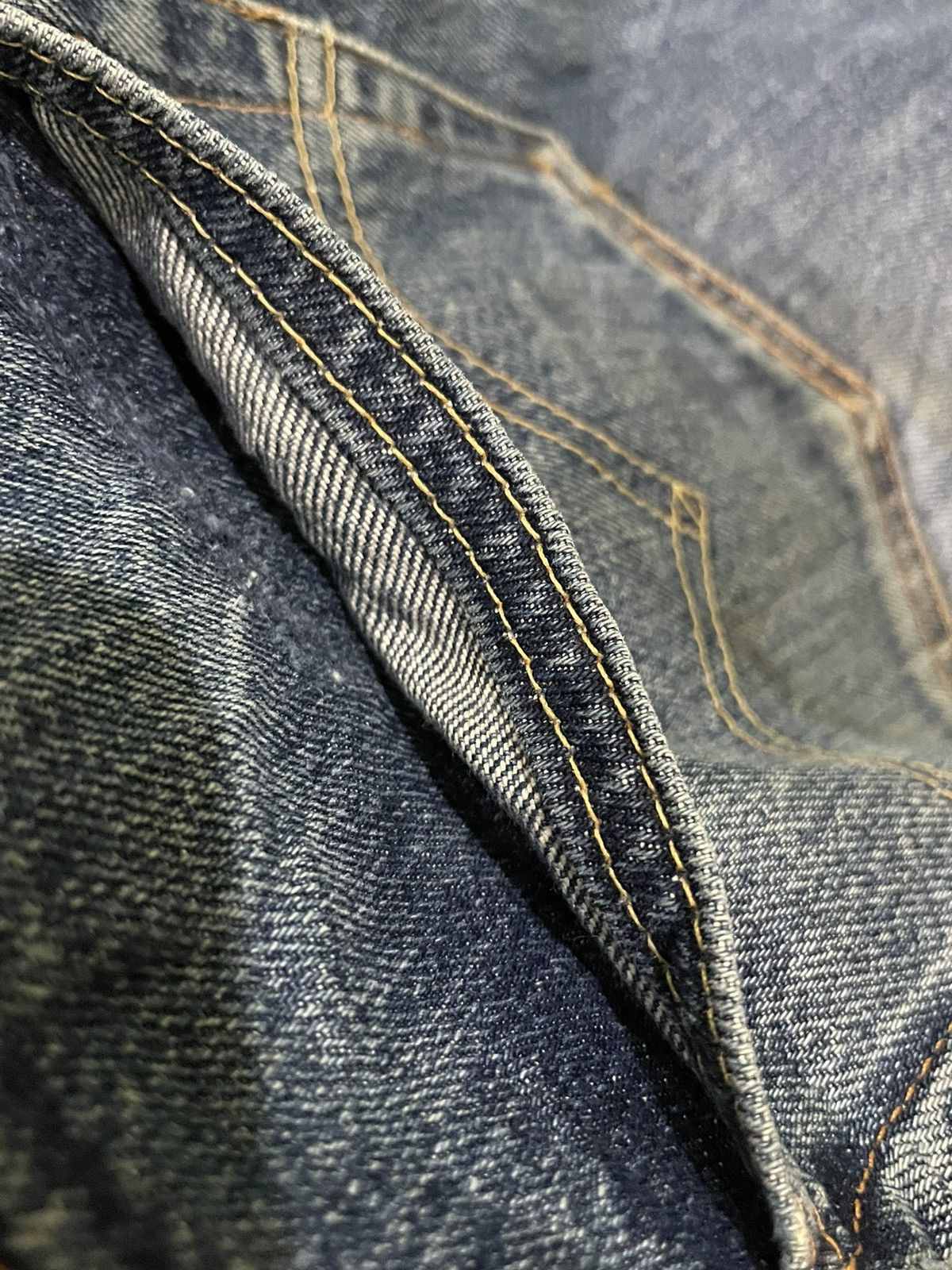 Vintage 2001 Levis Lot 501 XX E Selvedge Distresed Denim