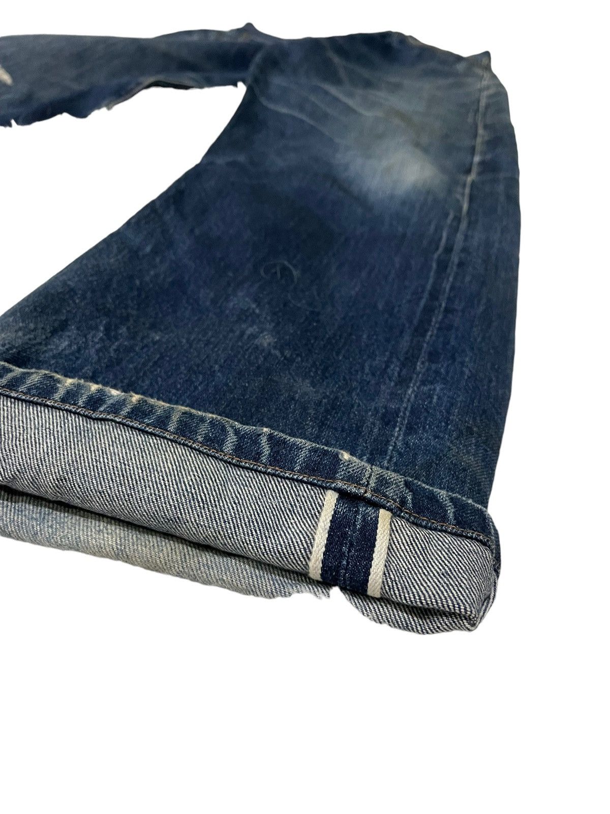 Vintage 2001 Levis Lot 501 XX E Selvedge Distresed Denim