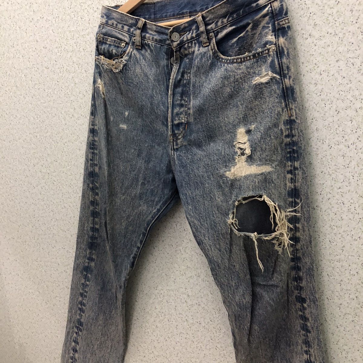 Japanese Brand SELVEDGE DISTRESSED DENIM JEANS JAPANESE BRAND Size US 32 / EU 48 - 5 Thumbnail