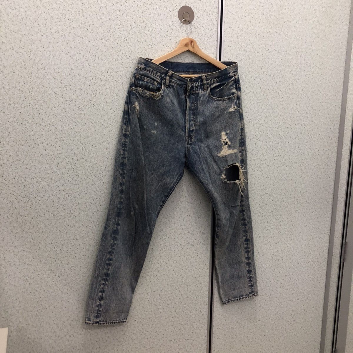 Japanese Brand SELVEDGE DISTRESSED DENIM JEANS JAPANESE BRAND Size US 32 / EU 48 - 2 Thumbnail