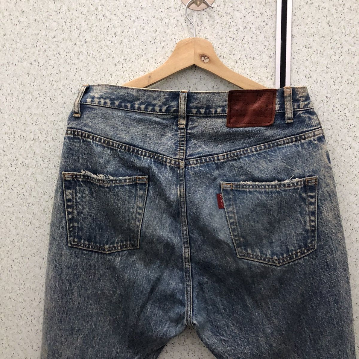 Japanese Brand SELVEDGE DISTRESSED DENIM JEANS JAPANESE BRAND Size US 32 / EU 48 - 11 Thumbnail