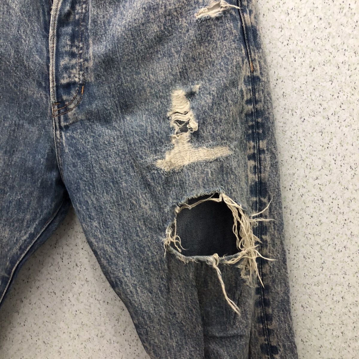 Japanese Brand SELVEDGE DISTRESSED DENIM JEANS JAPANESE BRAND Size US 32 / EU 48 - 4 Thumbnail