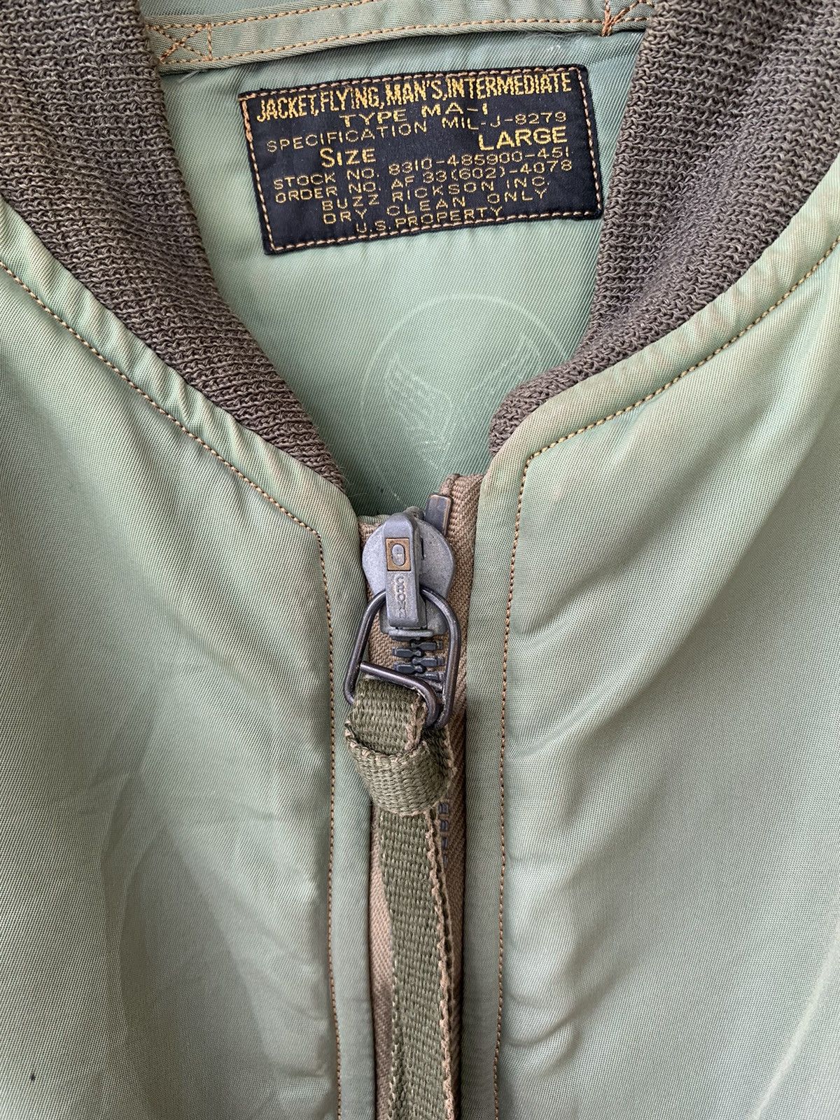Buzz Rickson's Vintage 50s Reproduction MA-1 Buzz rickson Flight Jacket Size US L / EU 52-54 / 3 - 3 Thumbnail