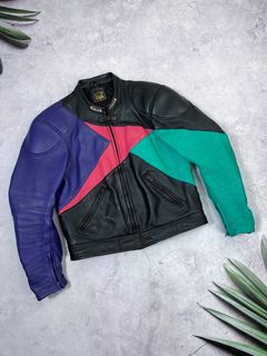 Green Leather Racing Jacket | Grailed