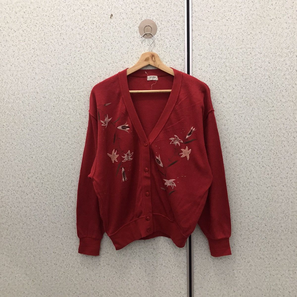Japanese Brand VINTAGE CARDIGAN NISHIDE EMBROIDERED DESIGN JAPANESE BRAND Size US M / EU 48-50 / 2 - 1 Thumbnail