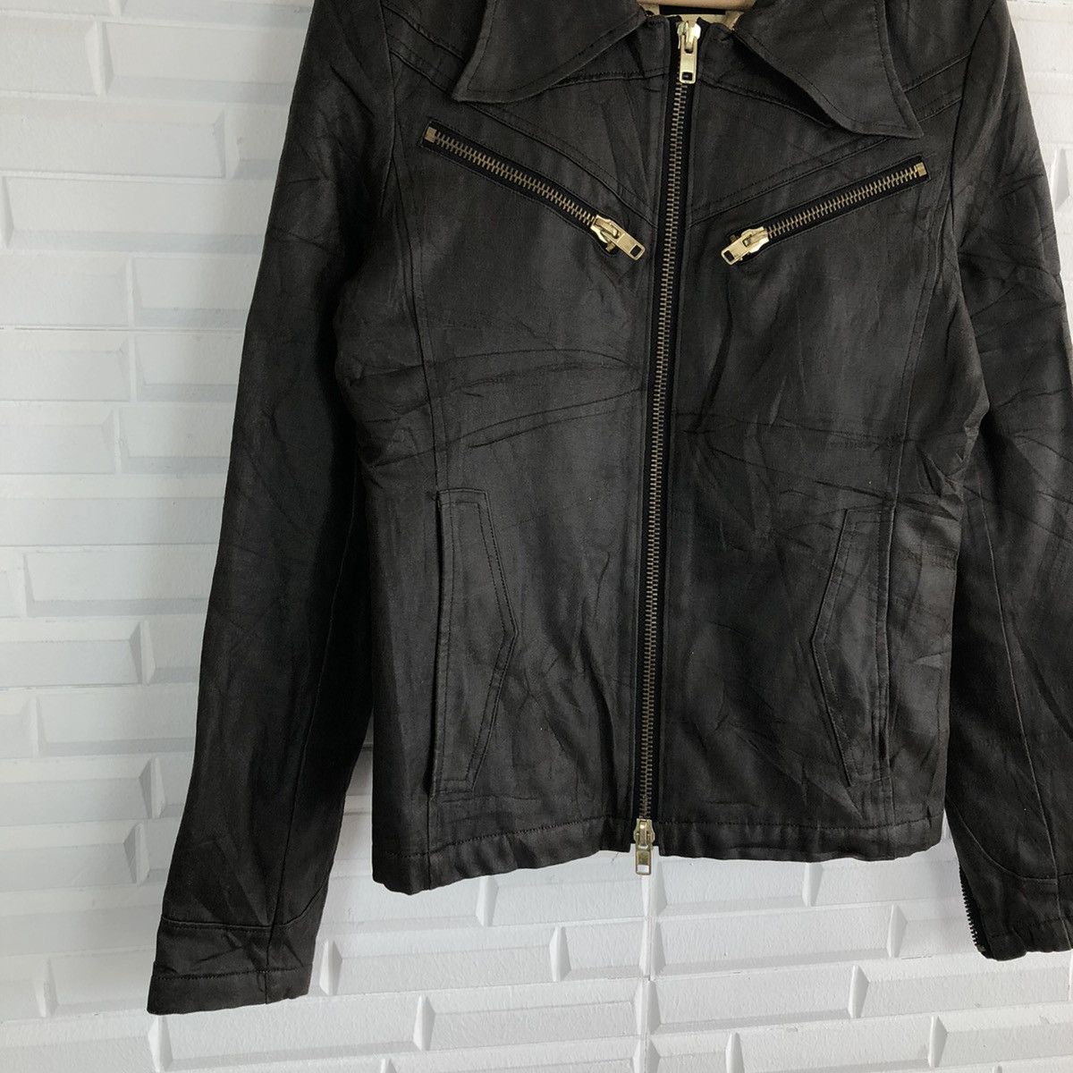 Japanese Brand BONDAGE SOFT LEATHER BIKER PARACHUTE JACKET BUFFALO BOBS Size US S / EU 44-46 / 1 - 4 Thumbnail