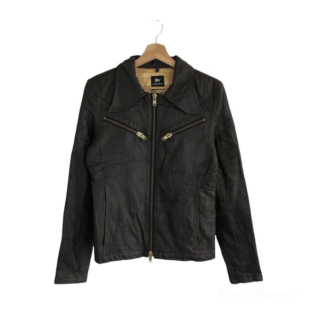 Japanese Brand BONDAGE SOFT LEATHER BIKER PARACHUTE JACKET BUFFALO BOBS Size US S / EU 44-46 / 1 - 1 Thumbnail