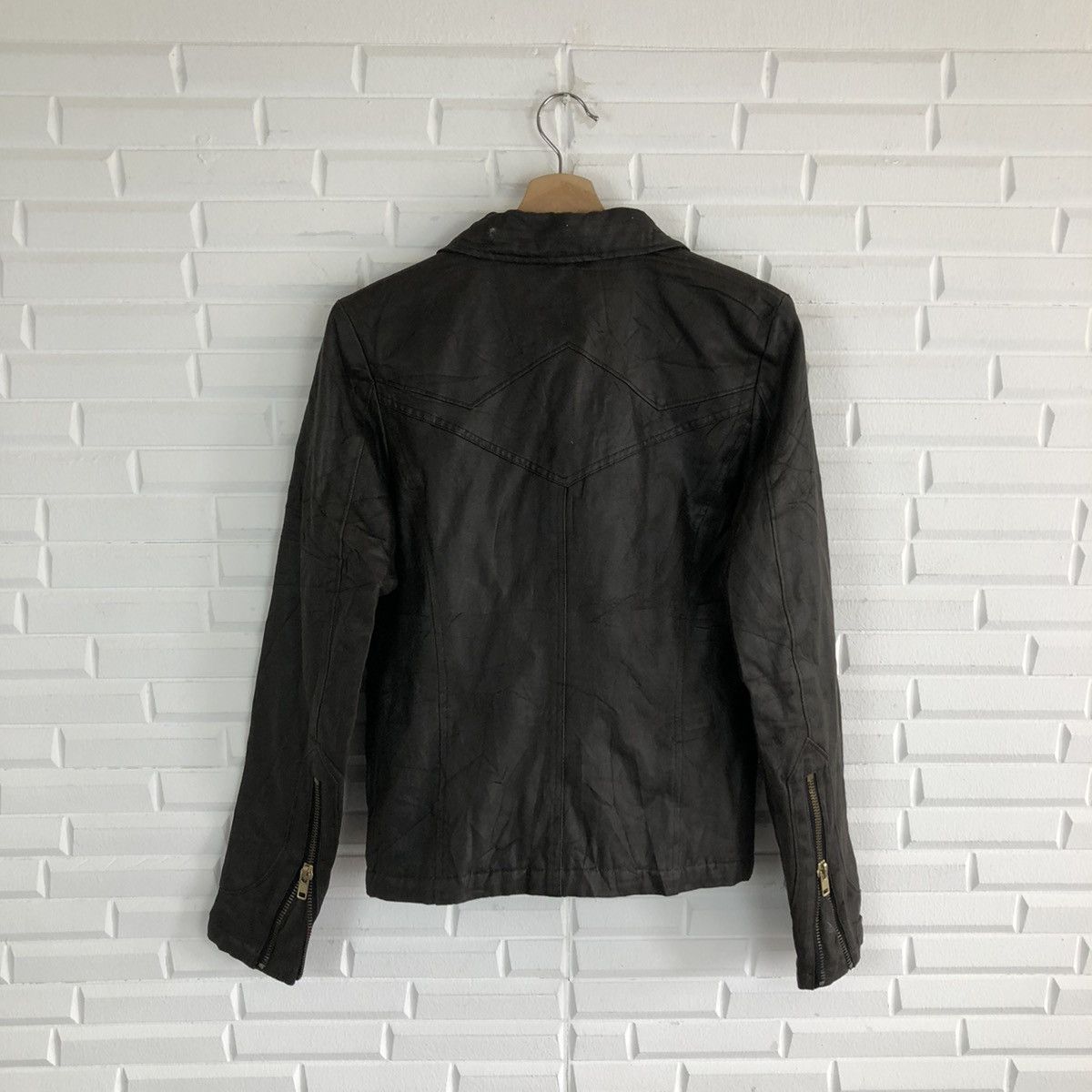 Japanese Brand BONDAGE SOFT LEATHER BIKER PARACHUTE JACKET BUFFALO BOBS Size US S / EU 44-46 / 1 - 8 Thumbnail