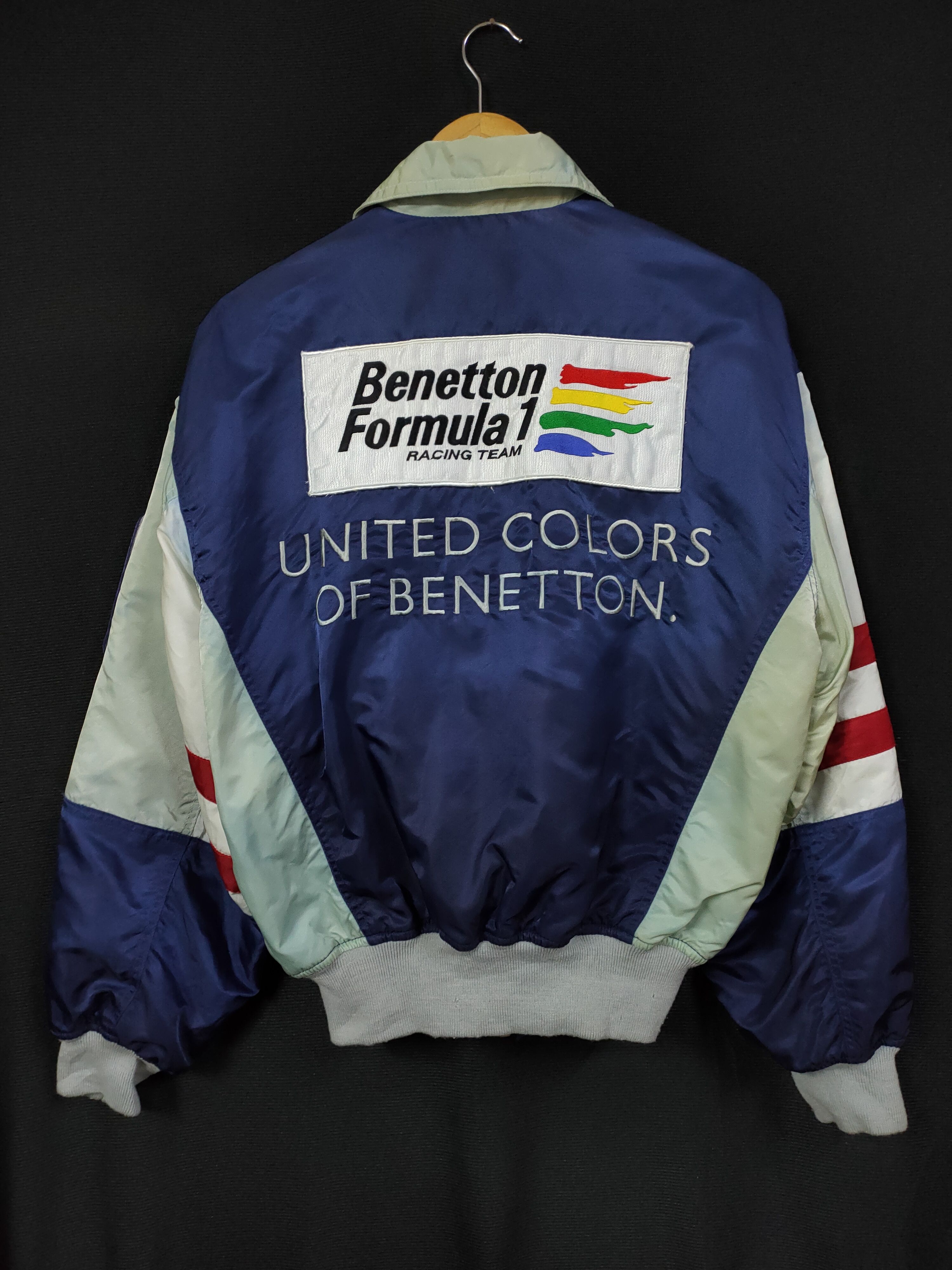 United Colors Of Benetton VTG BENETTON FORMULA 1 BOMBERS JACKET | Grailed