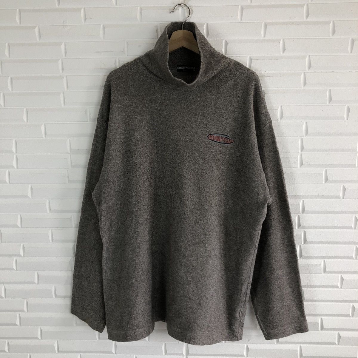 Japanese Brand BE!POP SWEATSHIRT LONG SLEEVE RARE DESIGN HIGH COLLAR Size US L / EU 52-54 / 3 - 7 Thumbnail