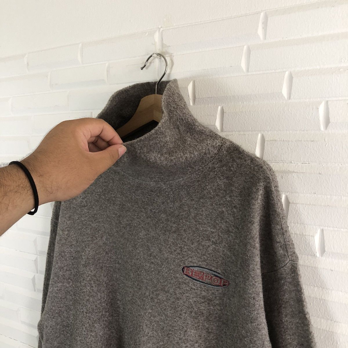 Japanese Brand BE!POP SWEATSHIRT LONG SLEEVE RARE DESIGN HIGH COLLAR Size US L / EU 52-54 / 3 - 8 Thumbnail