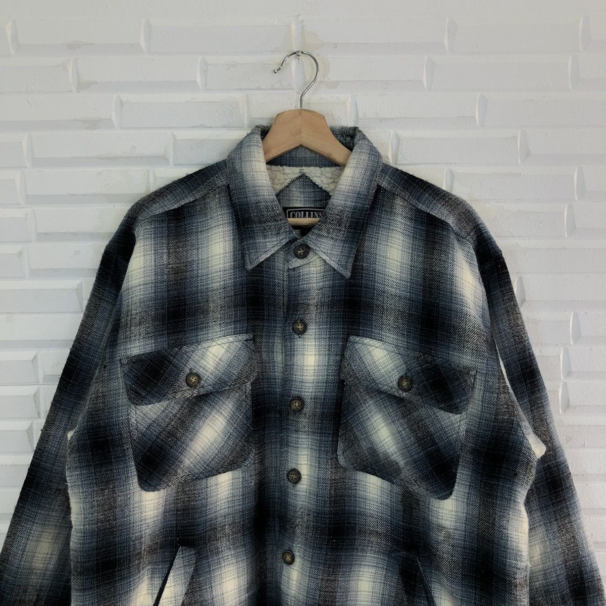 Flannel VINTAGE COLLINS JAPAN FLANNEL JACKET TARTAN DESIGN Size US L / EU 52-54 / 3 - 3 Thumbnail