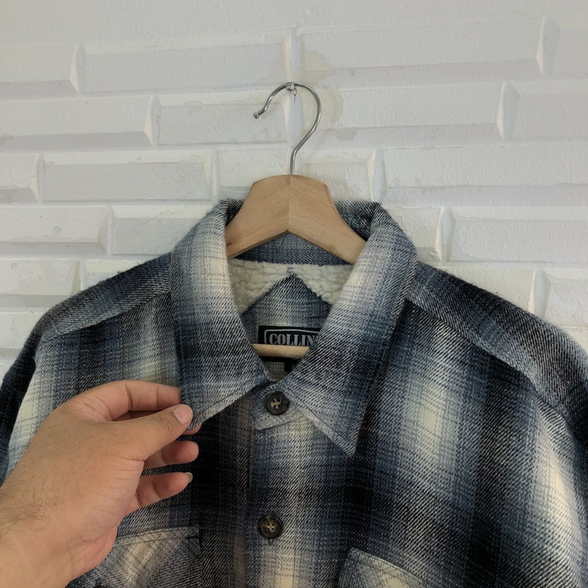 Flannel VINTAGE COLLINS JAPAN FLANNEL JACKET TARTAN DESIGN Size US L / EU 52-54 / 3 - 7 Thumbnail