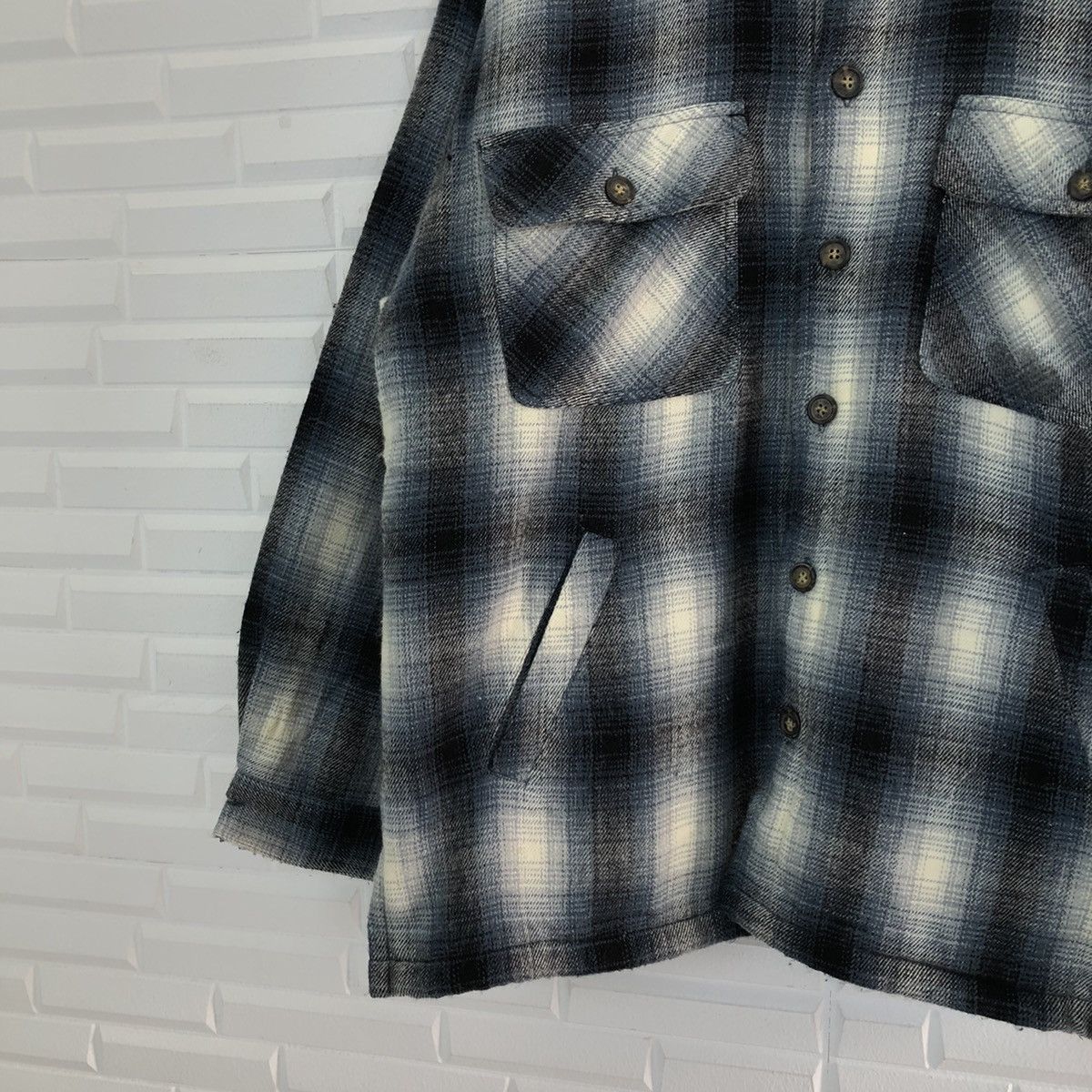 Flannel VINTAGE COLLINS JAPAN FLANNEL JACKET TARTAN DESIGN Size US L / EU 52-54 / 3 - 4 Thumbnail