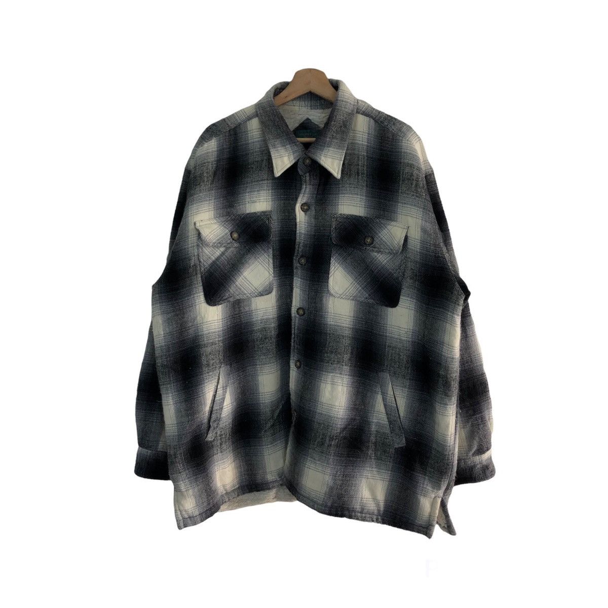 Flannel VINTAGE FLANNEL JACKET BAYLEAF ATHLETE'S DEPT TARTAN DESIGN Size US XXL / EU 58 / 5 - 1 Thumbnail