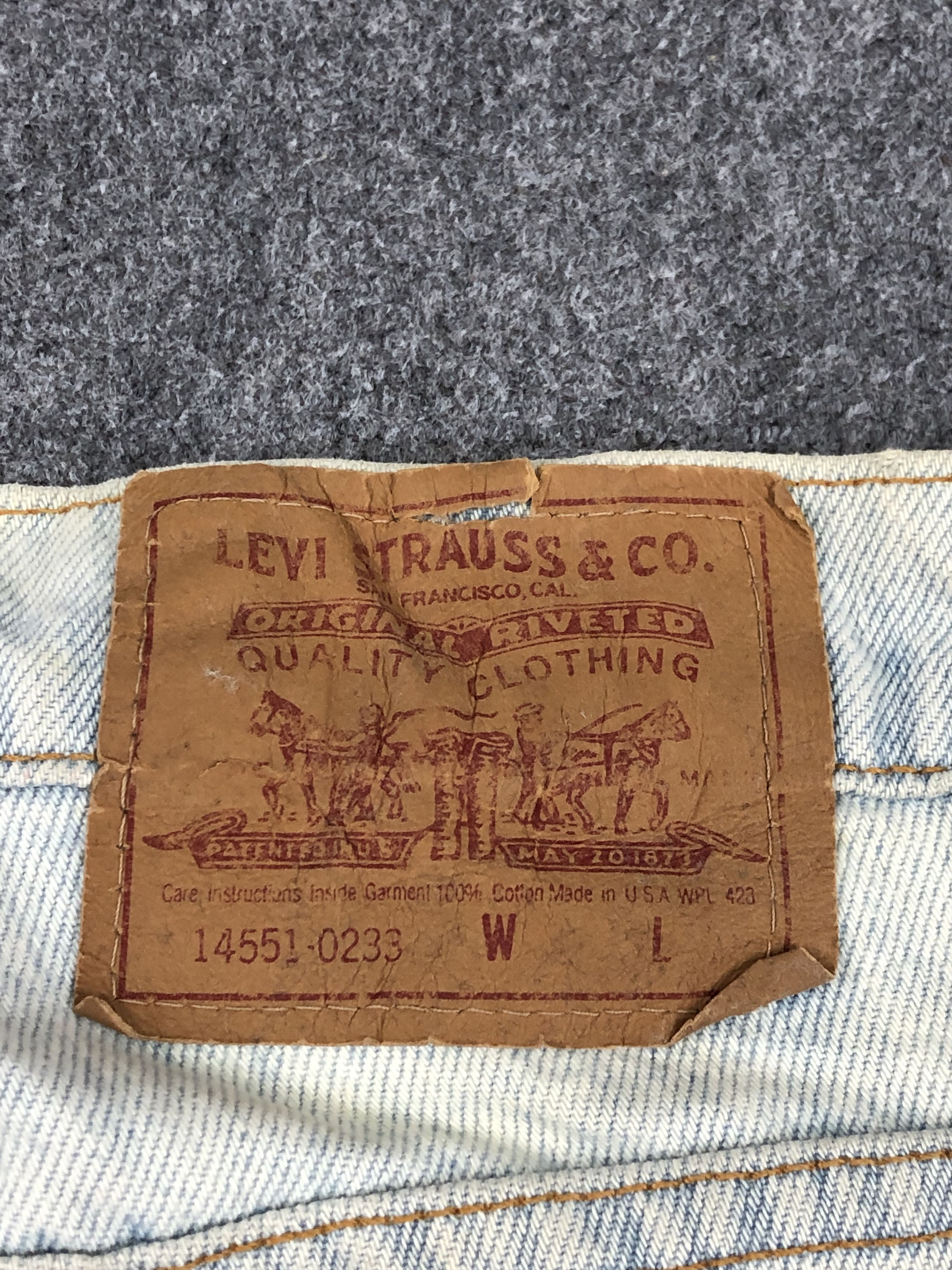 Levi's × Vintage Vintage 90s Levis 551 Tapered Leg Jeans DP1449 Size US 30 / EU 46 - 5 Thumbnail