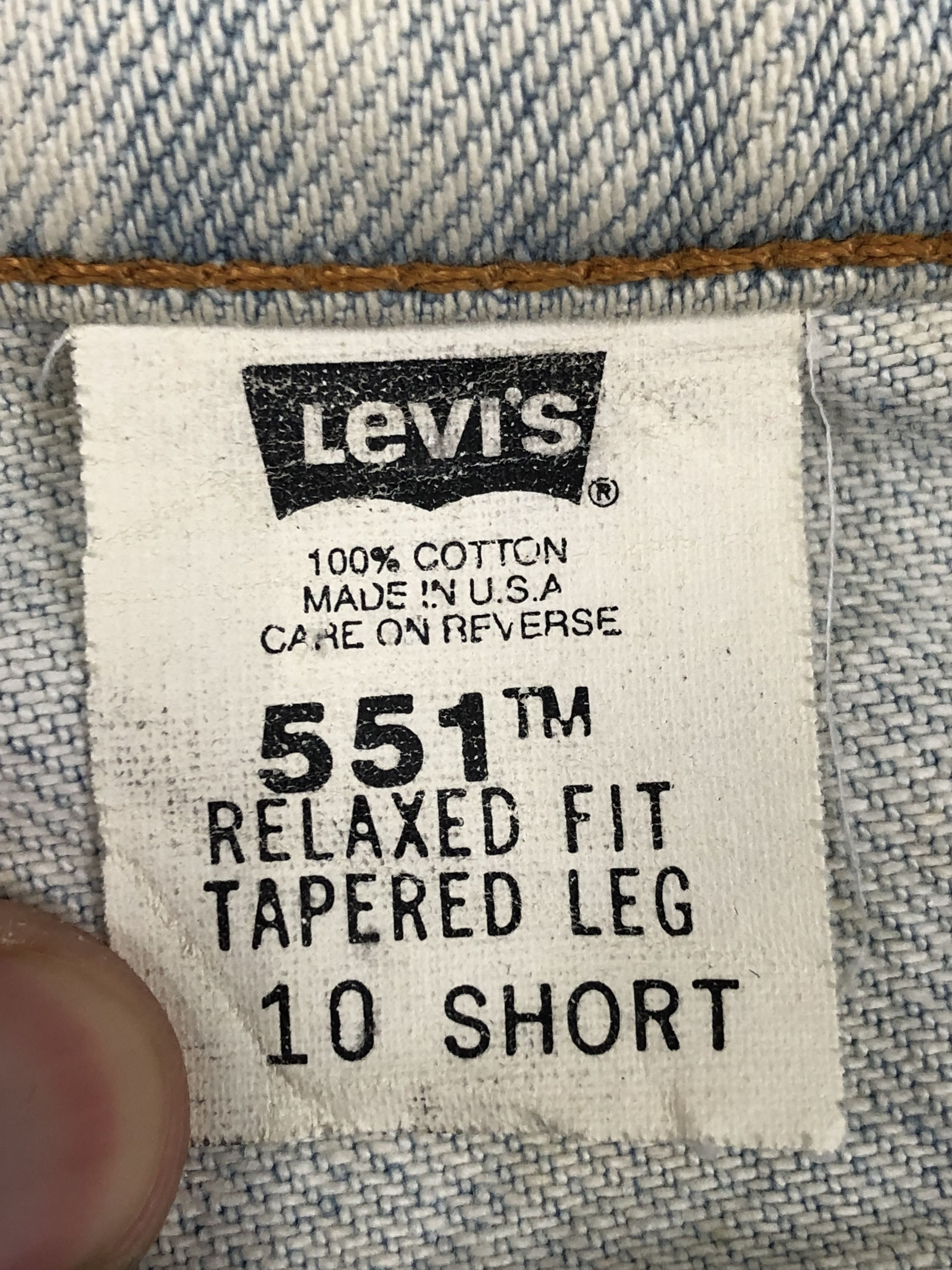 Levi's × Vintage Vintage 90s Levis 551 Tapered Leg Jeans DP1449 Size US 30 / EU 46 - 6 Thumbnail